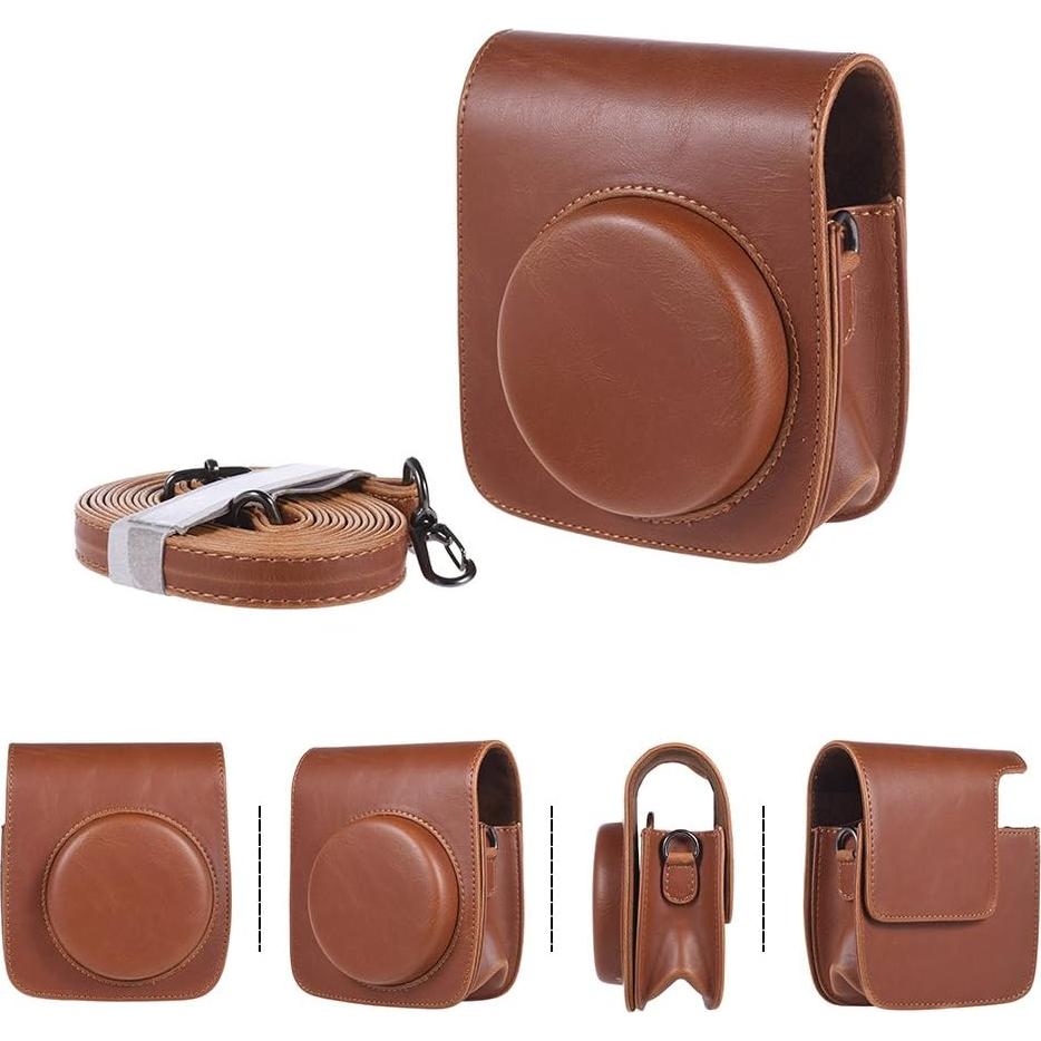 Bolsa de cámara Andoer para Fujifilm Instax Mini 90 - Marrón