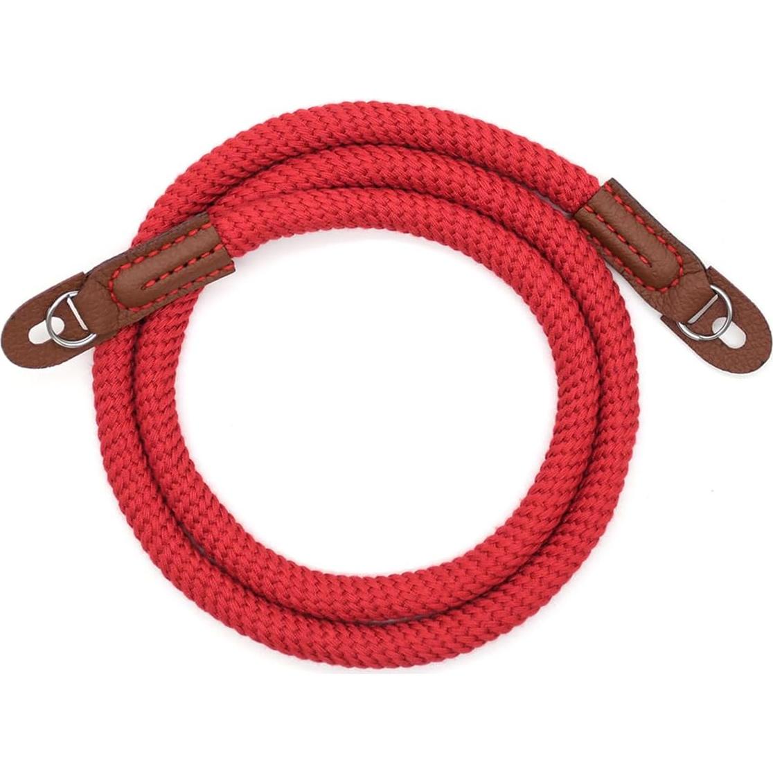 Correa de cámara de algodón suave 100cm Rojo para DSLR