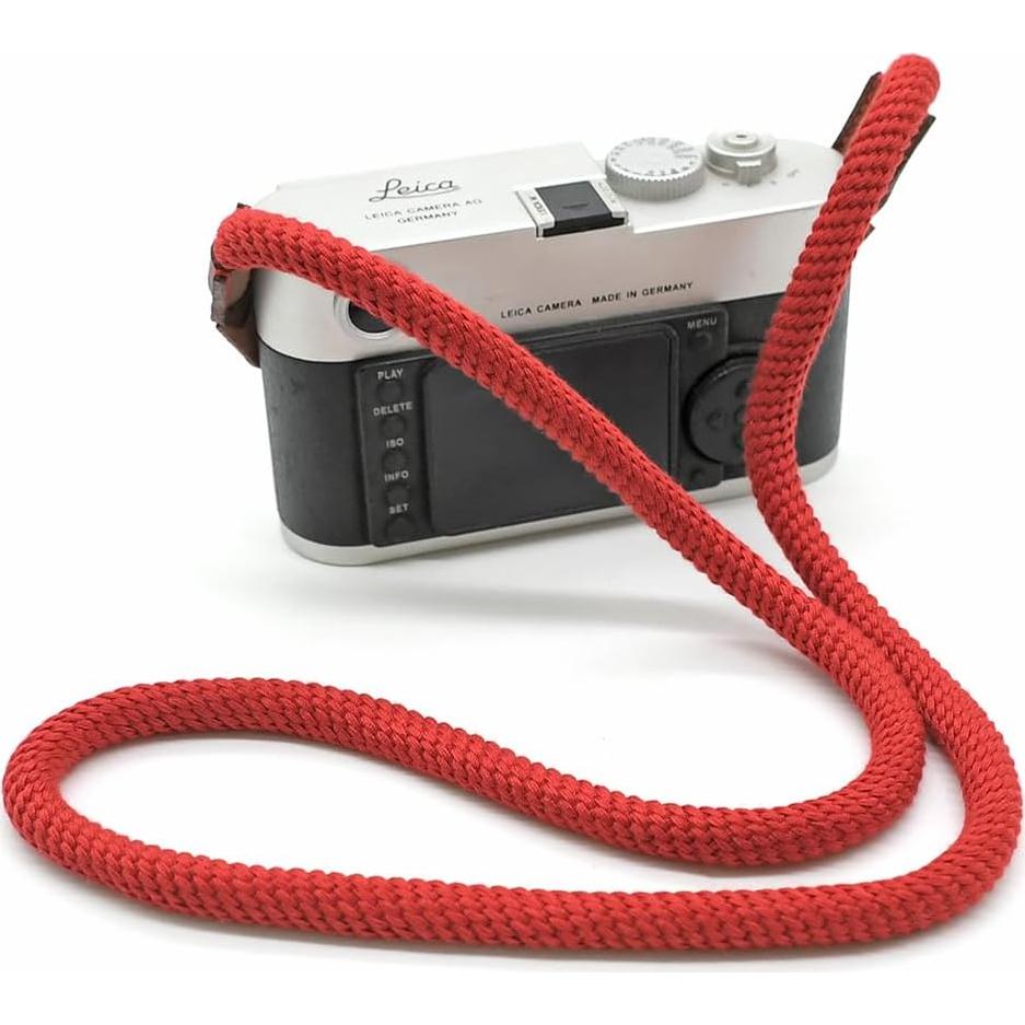 Correa de cámara de algodón suave 100cm Rojo para DSLR