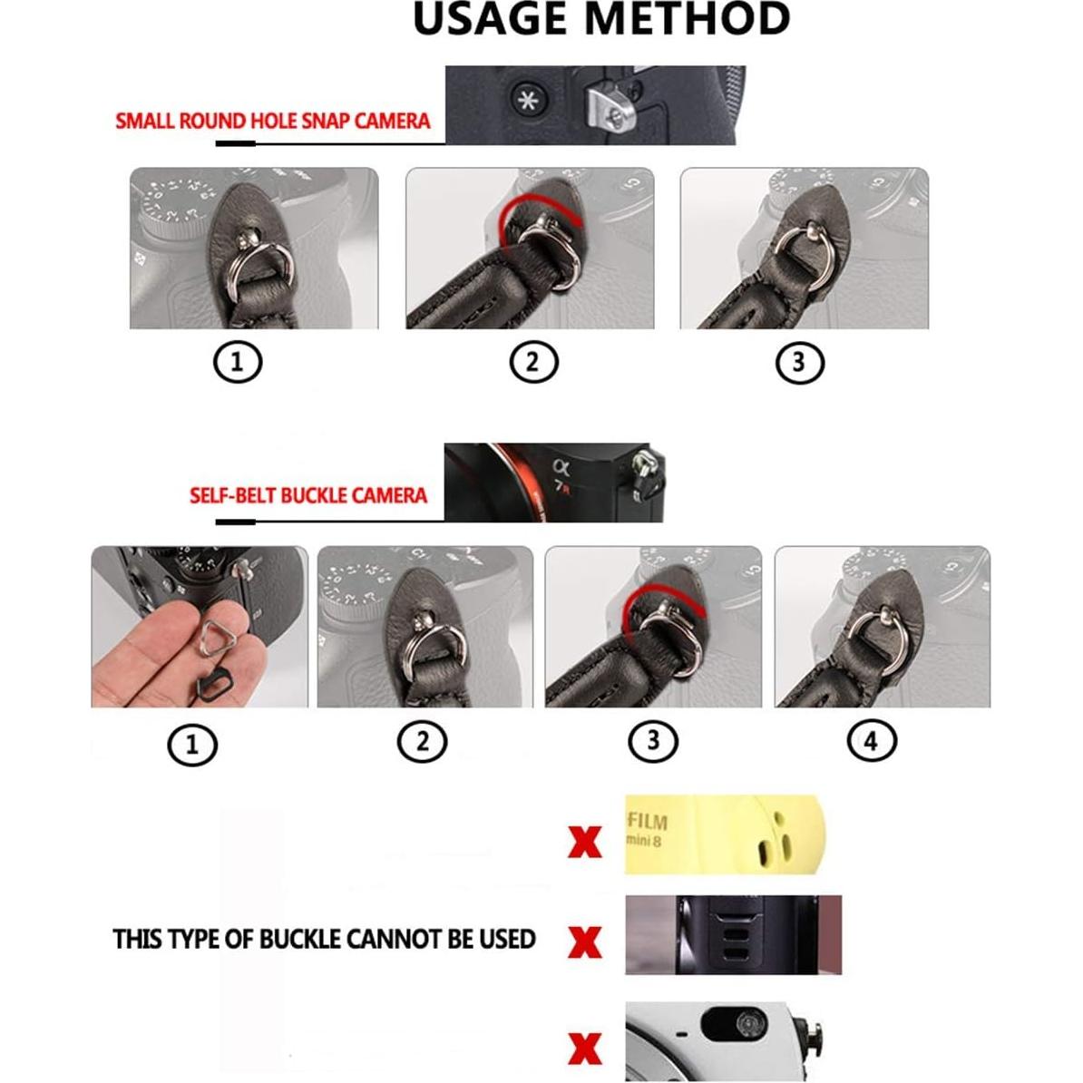 Correa de cámara de algodón suave 100cm Rojo para DSLR