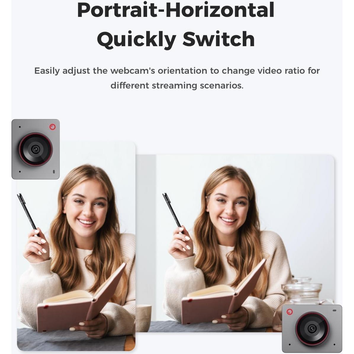 Cámara Web OBSBOT Meet 2 4K Ultra HD con AI y Micrófonos