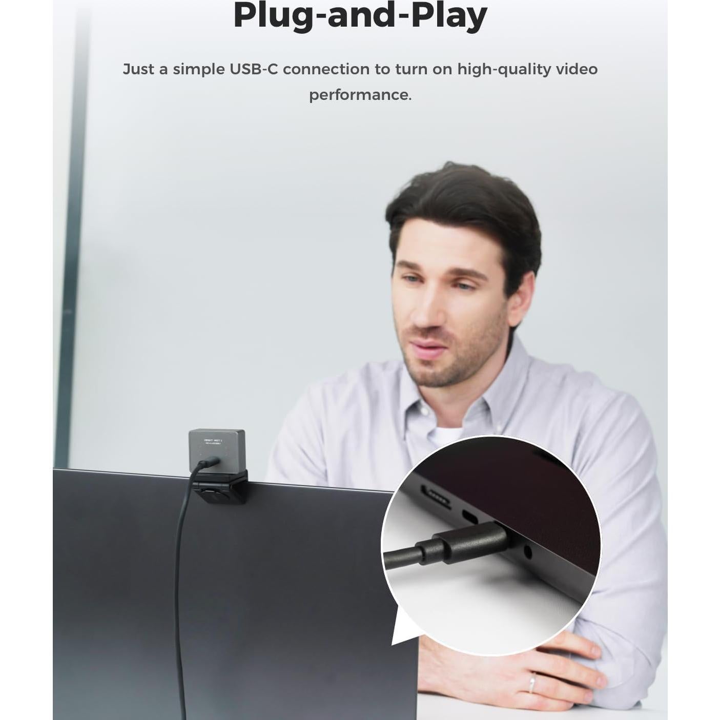 Cámara Web OBSBOT Meet 2 4K Ultra HD con AI y Micrófonos