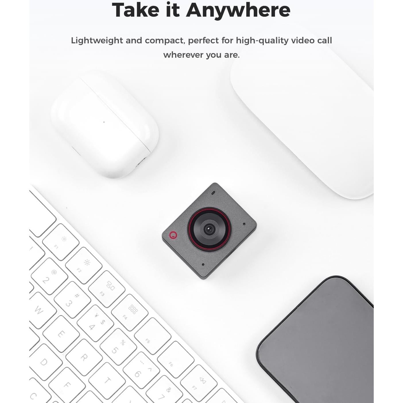 Cámara Web OBSBOT Meet 2 4K Ultra HD con AI y Micrófonos