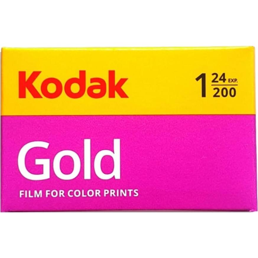 Cámara de película Kodak EKTAR H35 negra + película Kodacolor 200