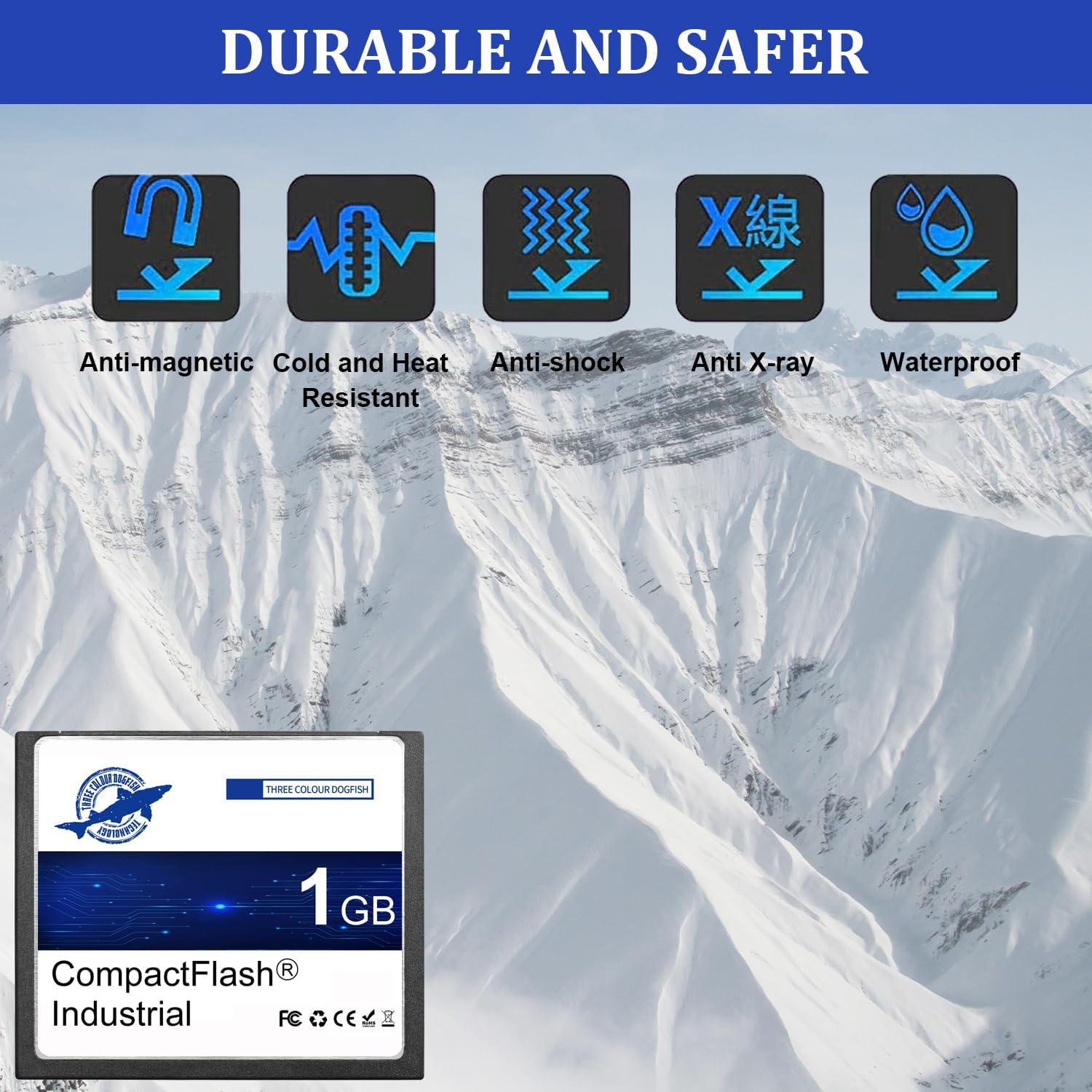Tarjeta CompactFlash Dogfish 1GB 2 Paquete Industrial SLC