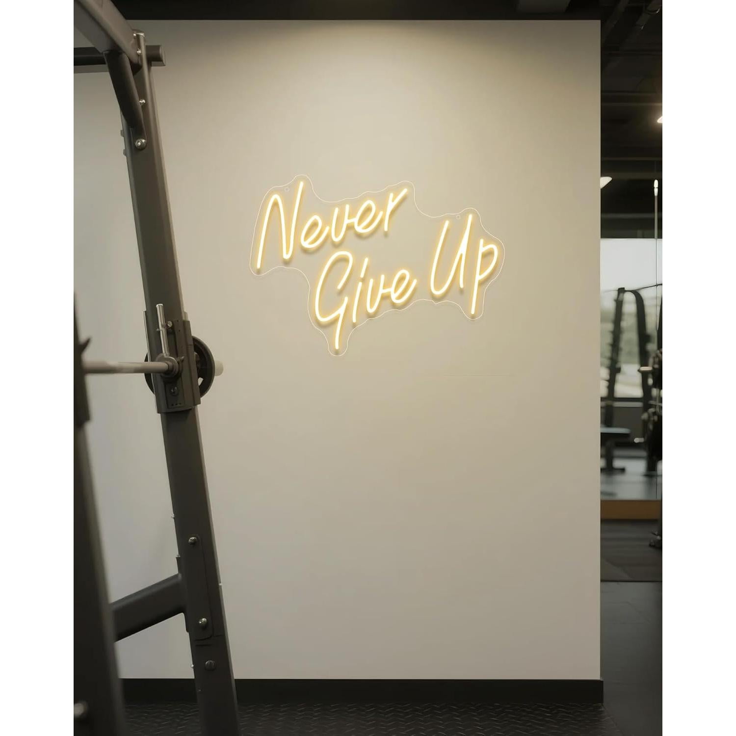 Letrero de Neón YIKBIK 'Nunca Te Rindas' USB 43.4x29.5cm