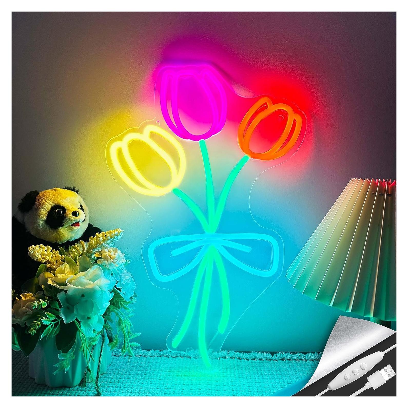 Lámpara LED de Neón Tulipán Artlast 40.96x27.31cm Regulable