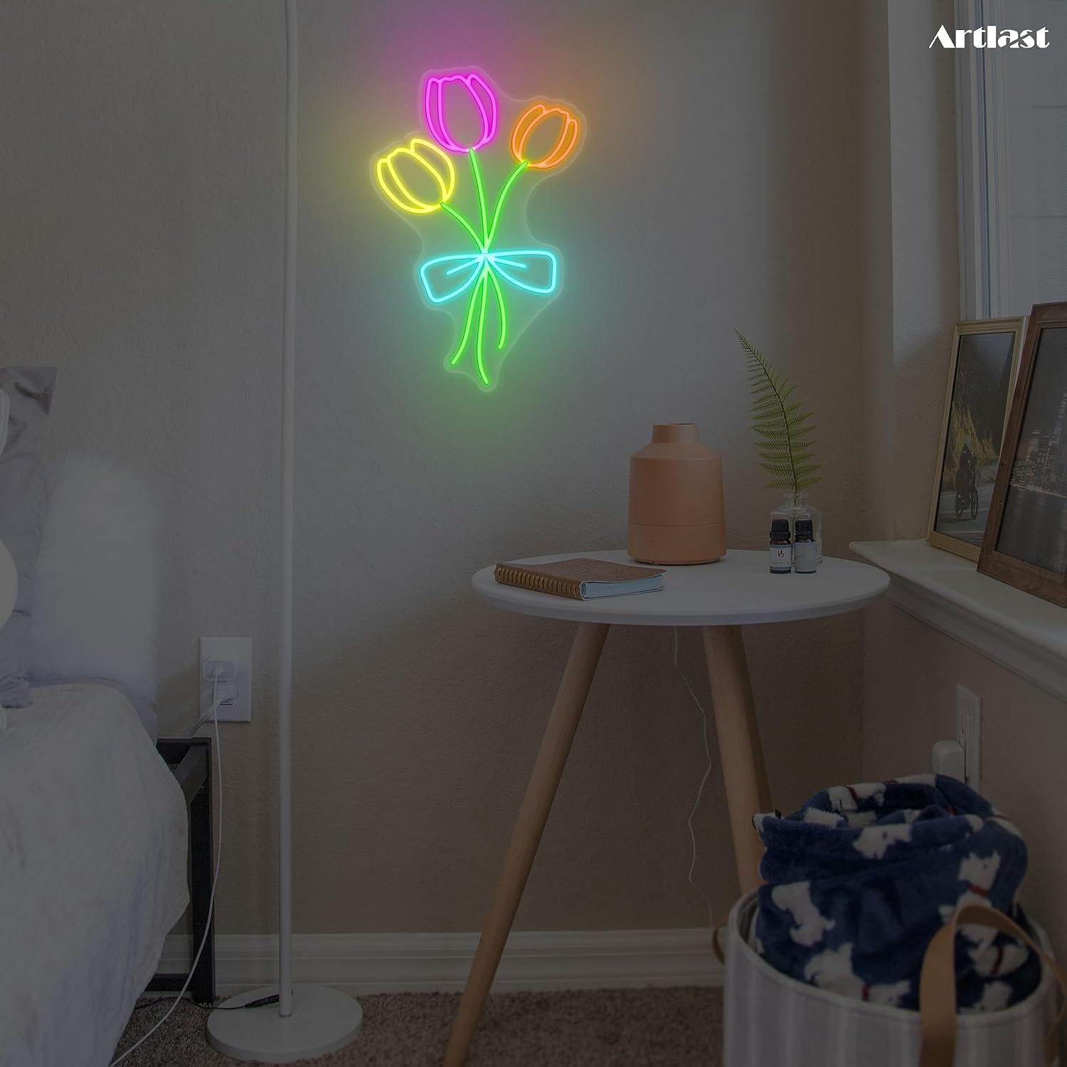 Lámpara LED de Neón Tulipán Artlast 40.96x27.31cm Regulable