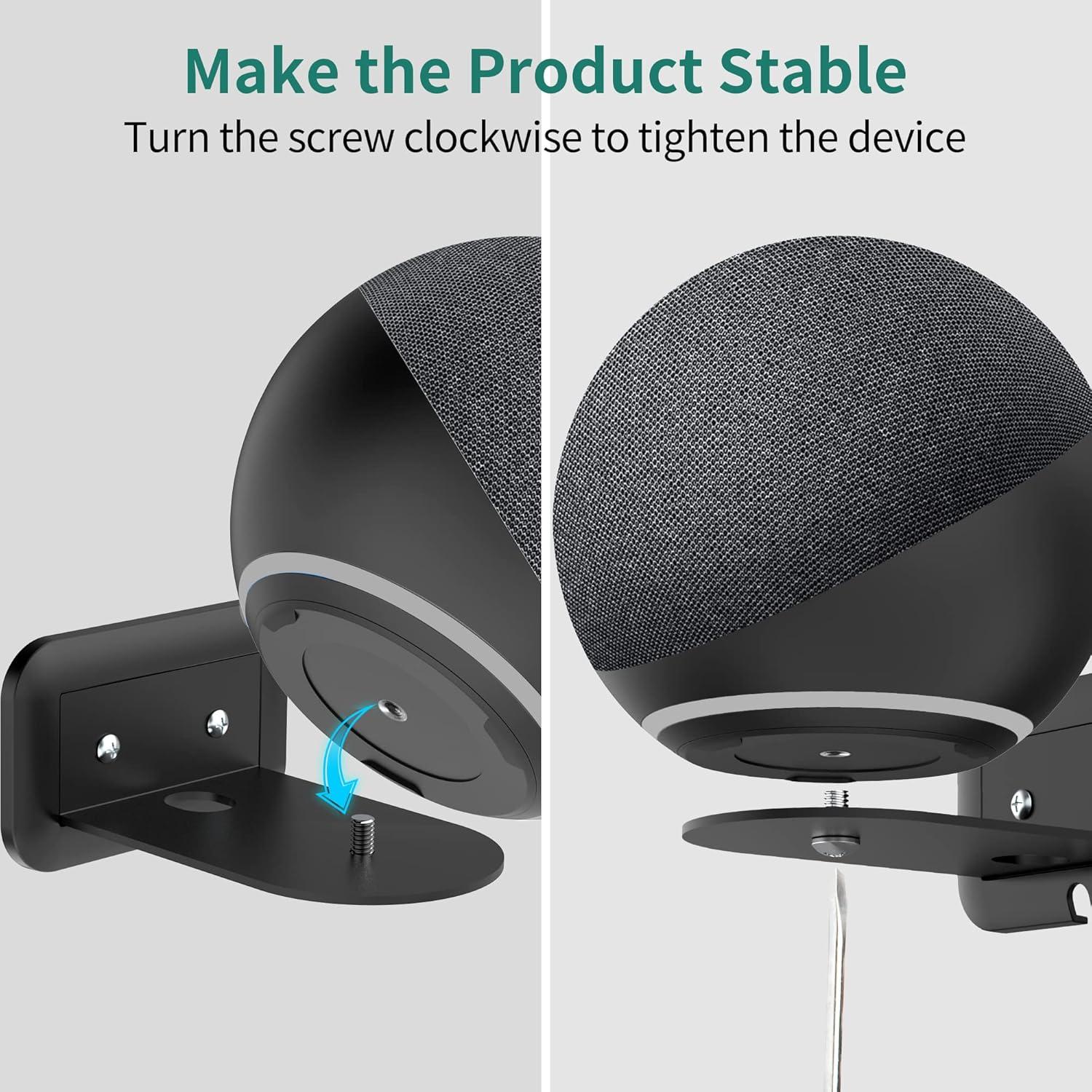 Soporte de Pared HomeMount para Echo 4ta Generación - Negro