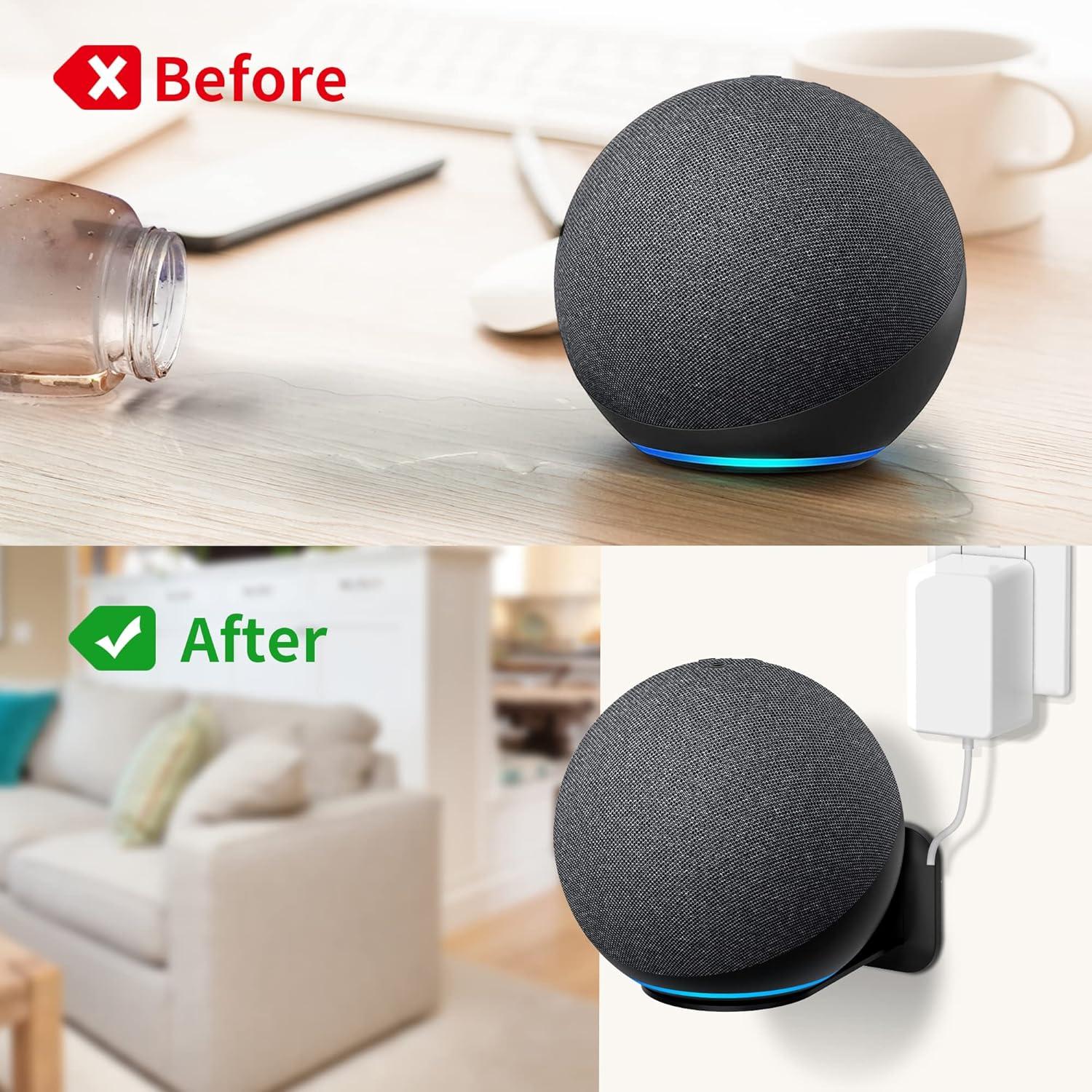 Soporte de Pared HomeMount para Echo 4ta Generación - Negro