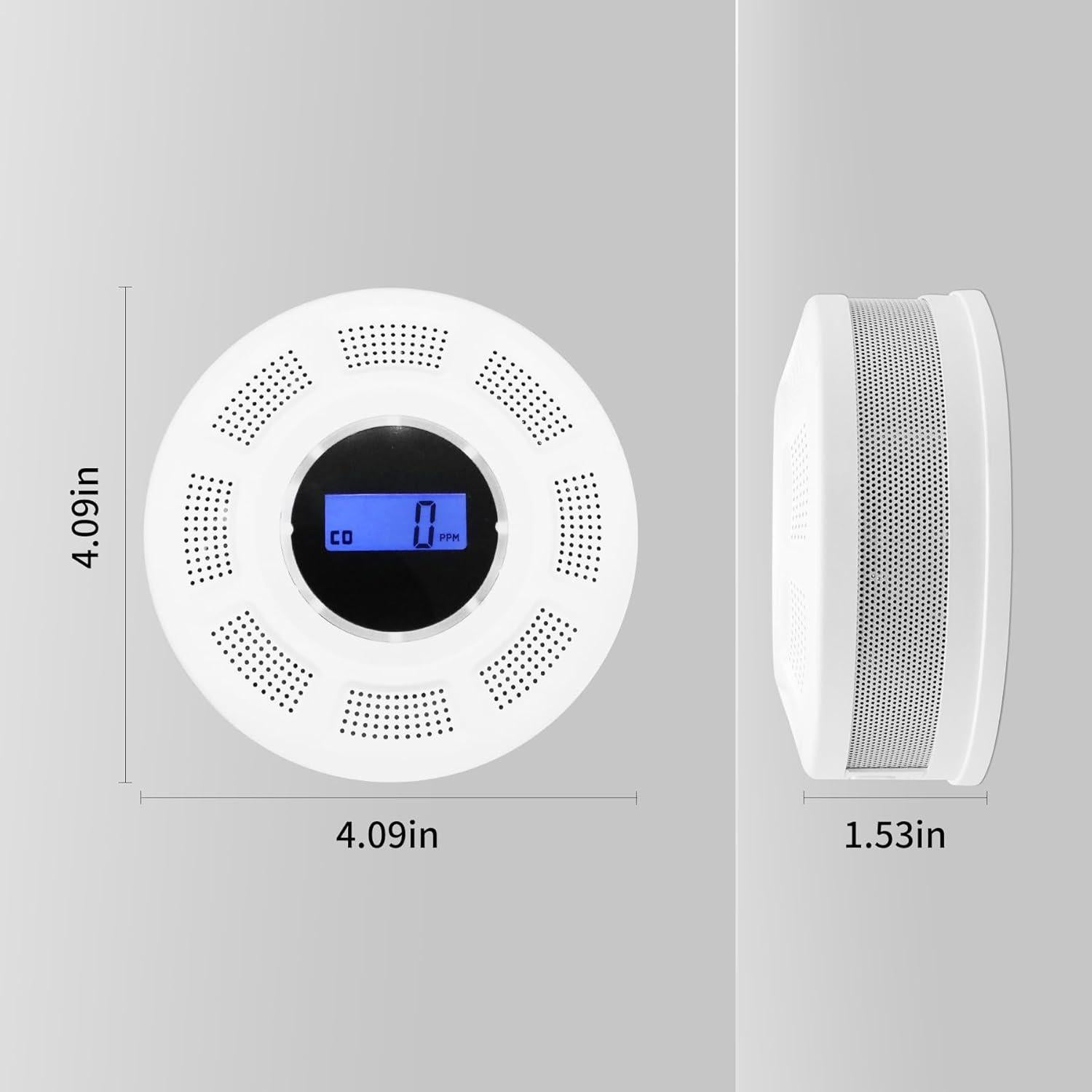 Detector de Humo y Monóxido GiiHoo JKD-541COM-R Inalámbrico