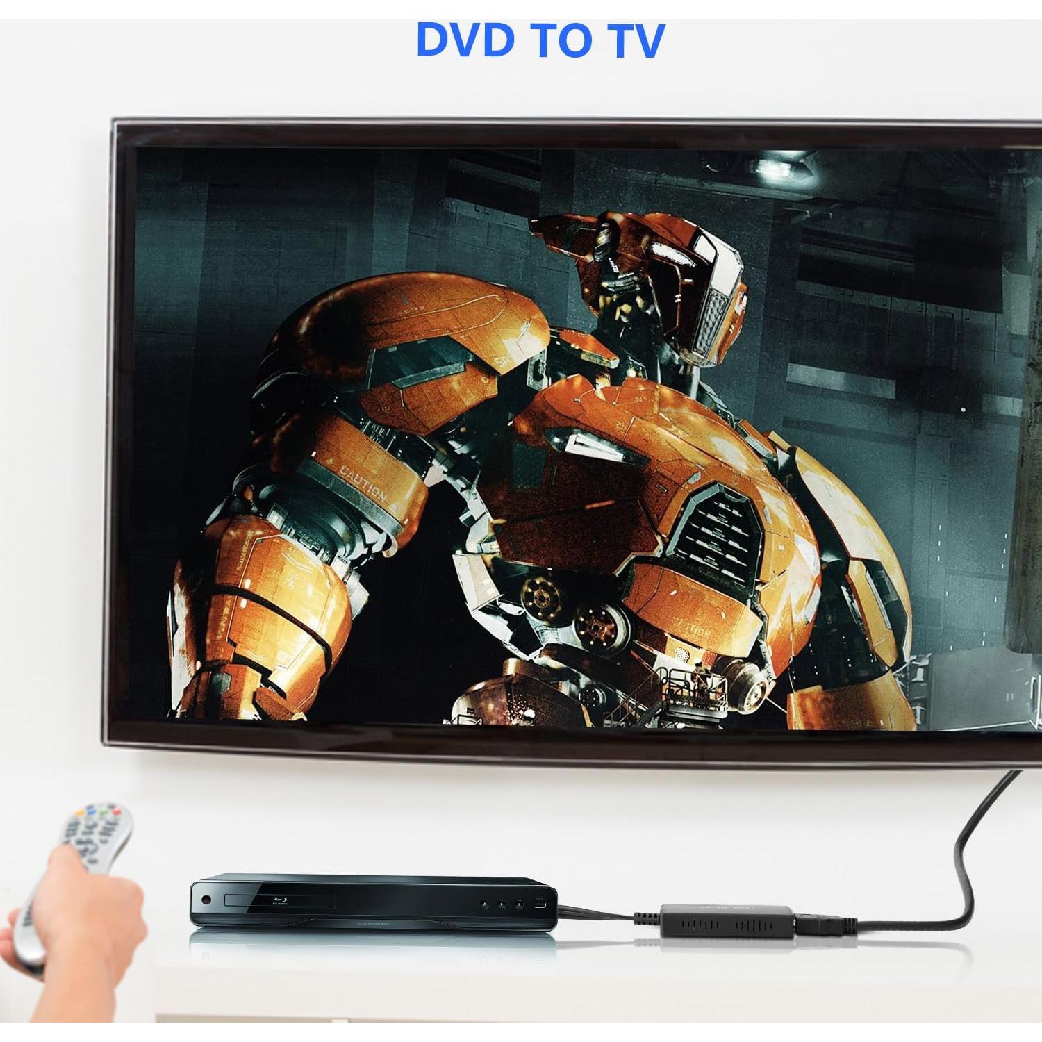 Convertidor RCA a HDMI Pasow 1080P - Adaptador AV para TV