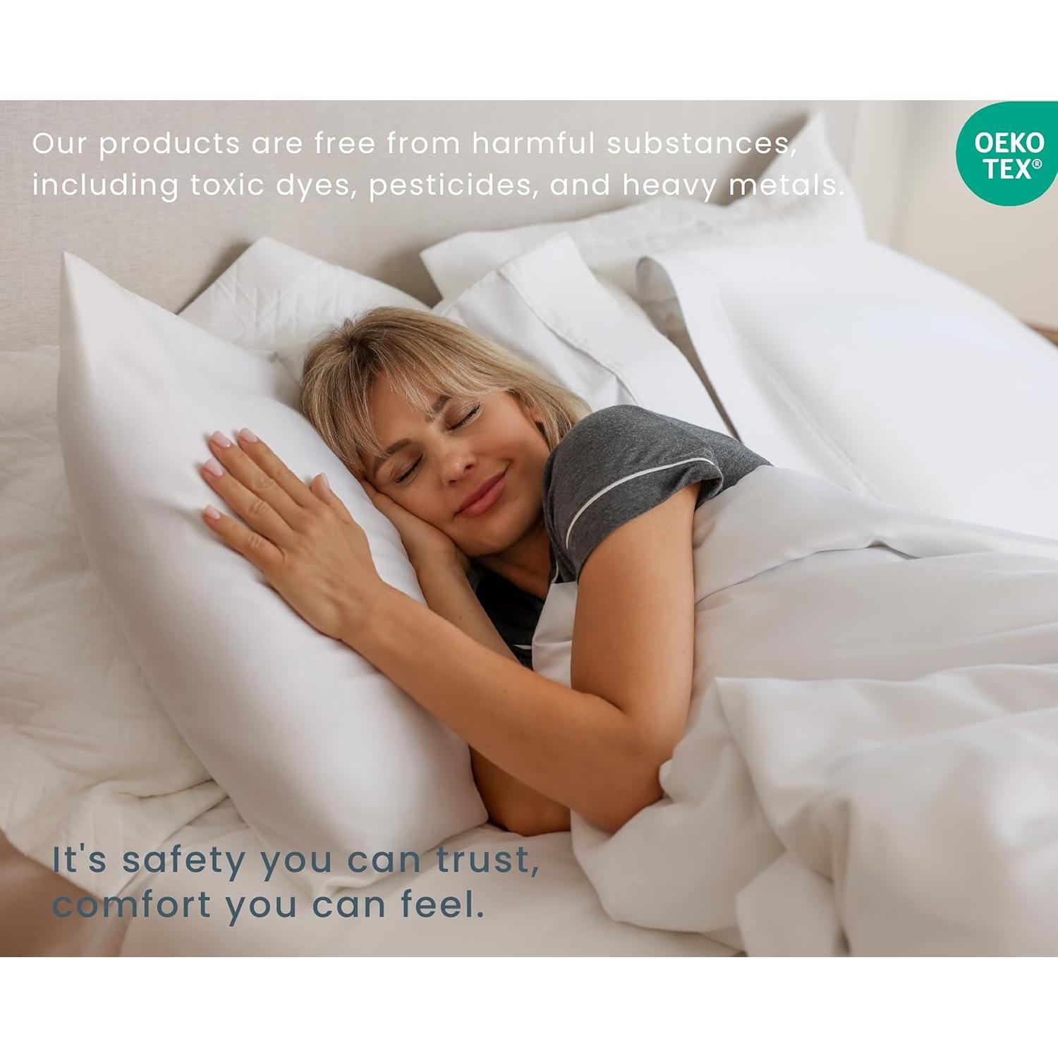 Juego de 2 almohadas de cama Threadmill 50x66 cm suaves