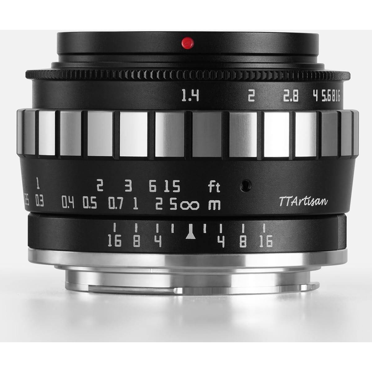 Lente TTArtisan 23mm F1.4 para Fuji X - Cuerpo Metálico Negro