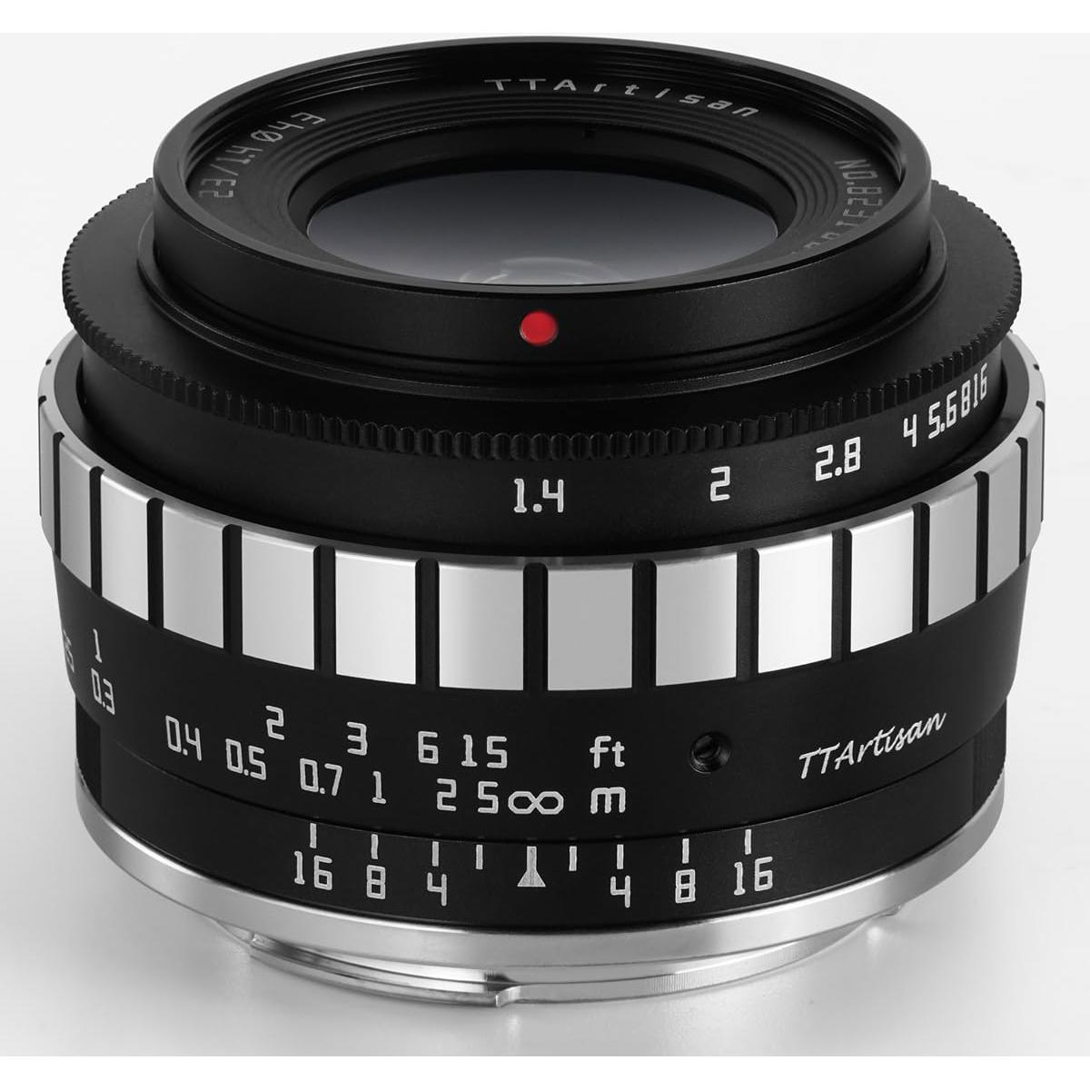 Lente TTArtisan 23mm F1.4 para Fuji X - Cuerpo Metálico Negro