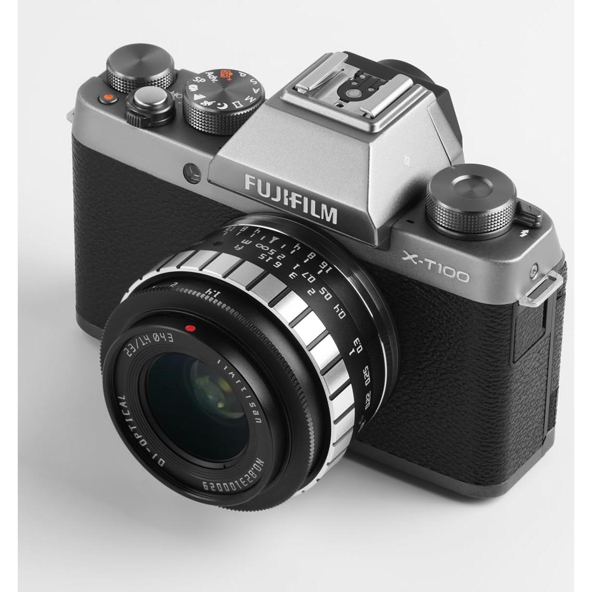 Lente TTArtisan 23mm F1.4 para Fuji X - Cuerpo Metálico Negro