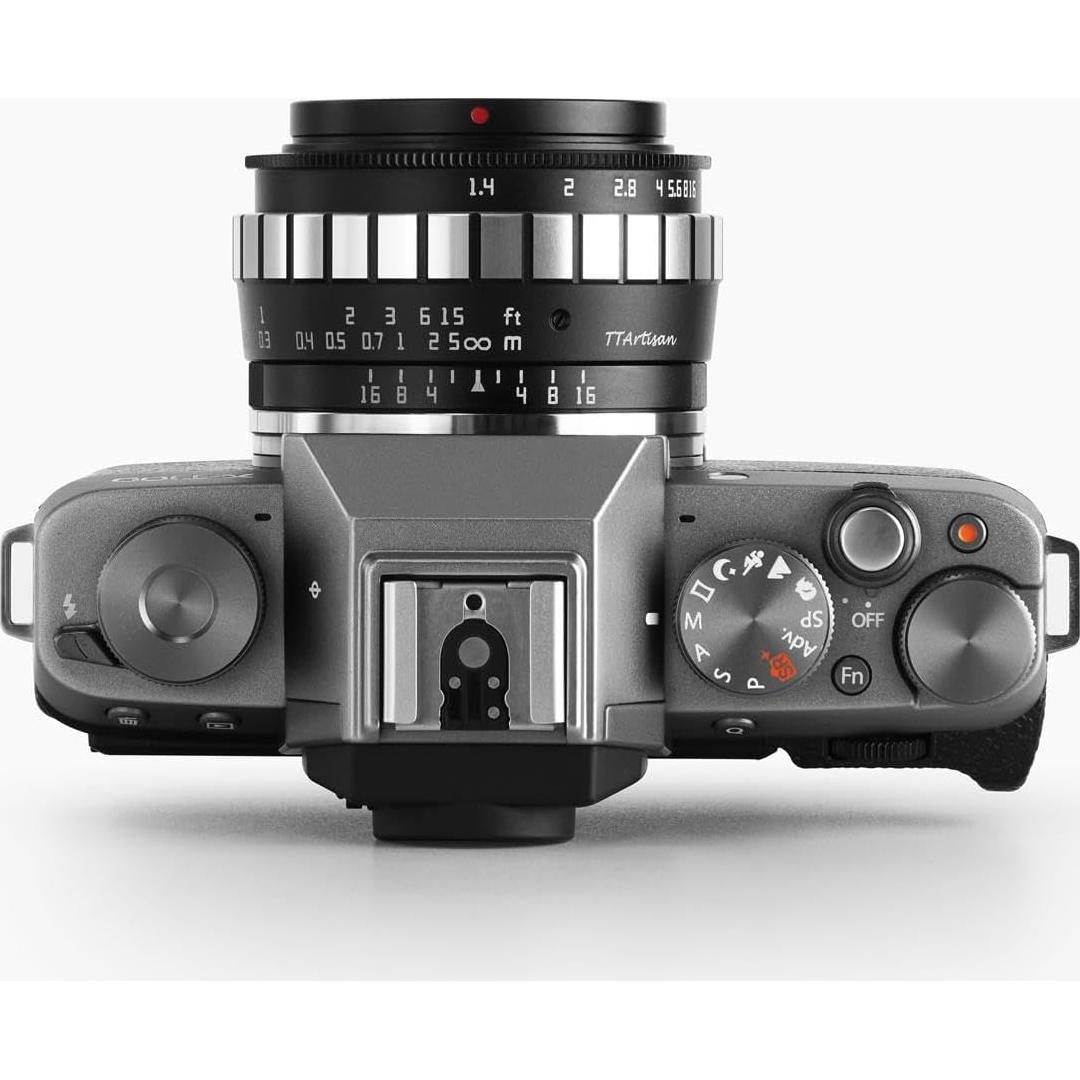 Lente TTArtisan 23mm F1.4 para Fuji X - Cuerpo Metálico Negro