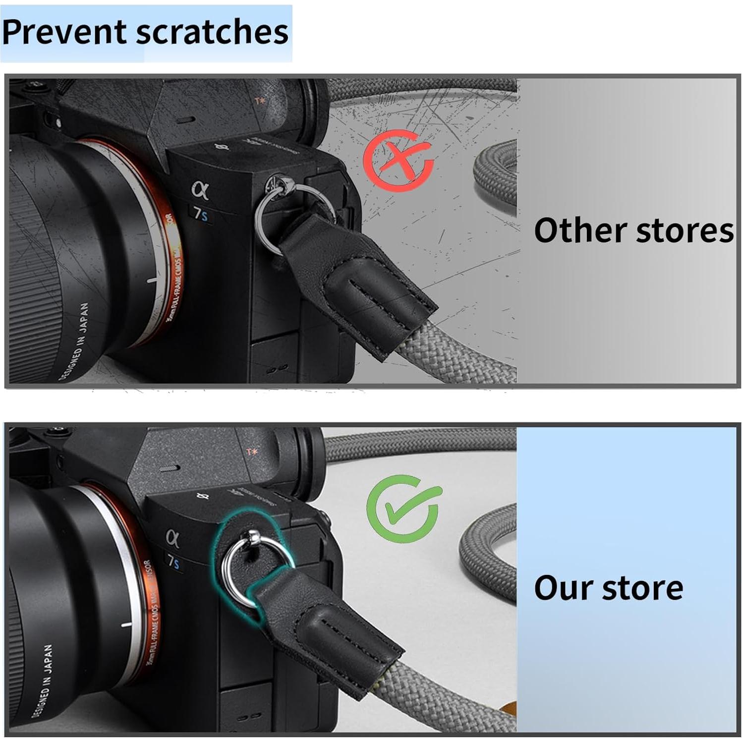 Correa de Cámara Universal KONXISA 100 cm Nylon Gris