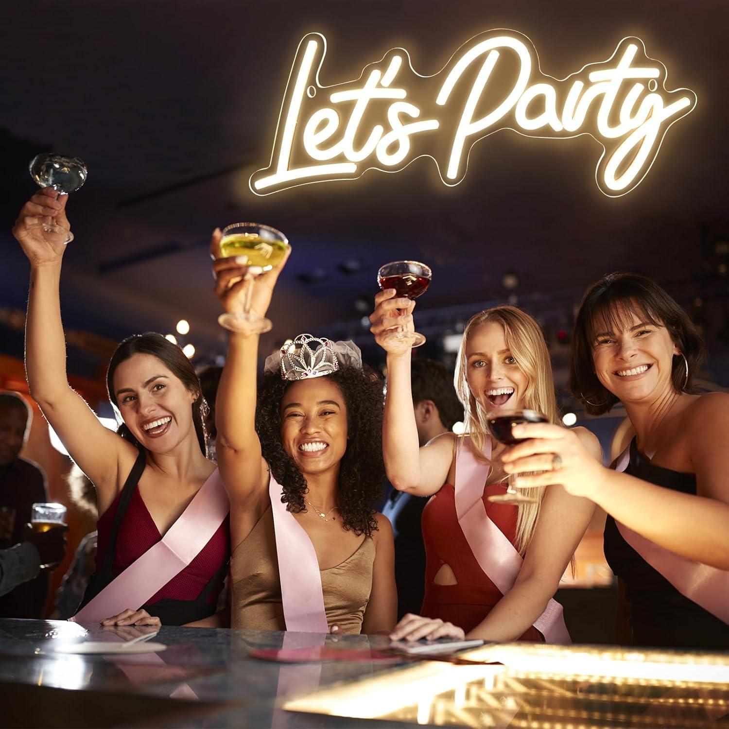 Señal de Neón LED Regulable AYwYyjCh 38.1x15.2cm Blanca Cálida