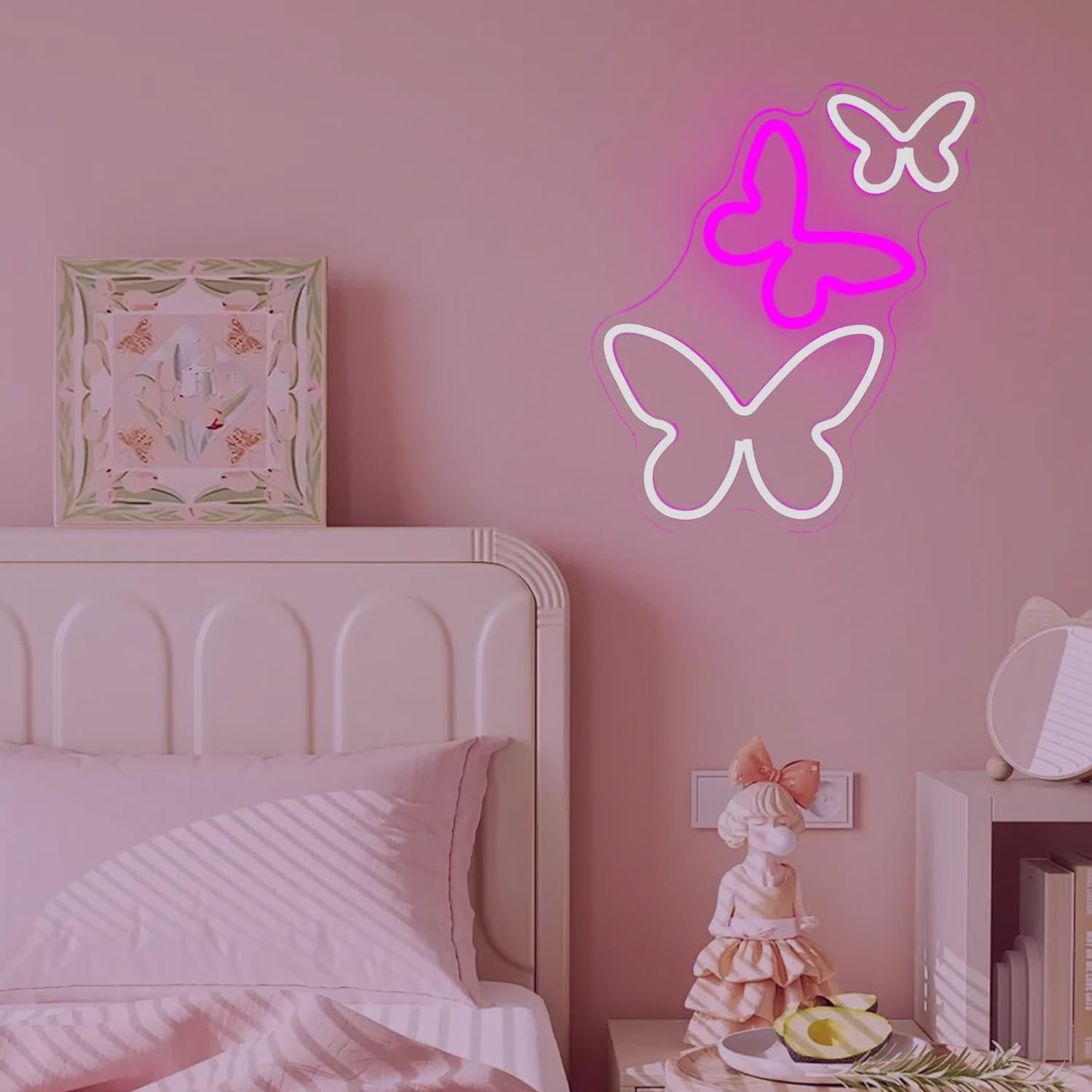 Luz de Neón Mariposa Regulable Dpaint 30x10 cm LED