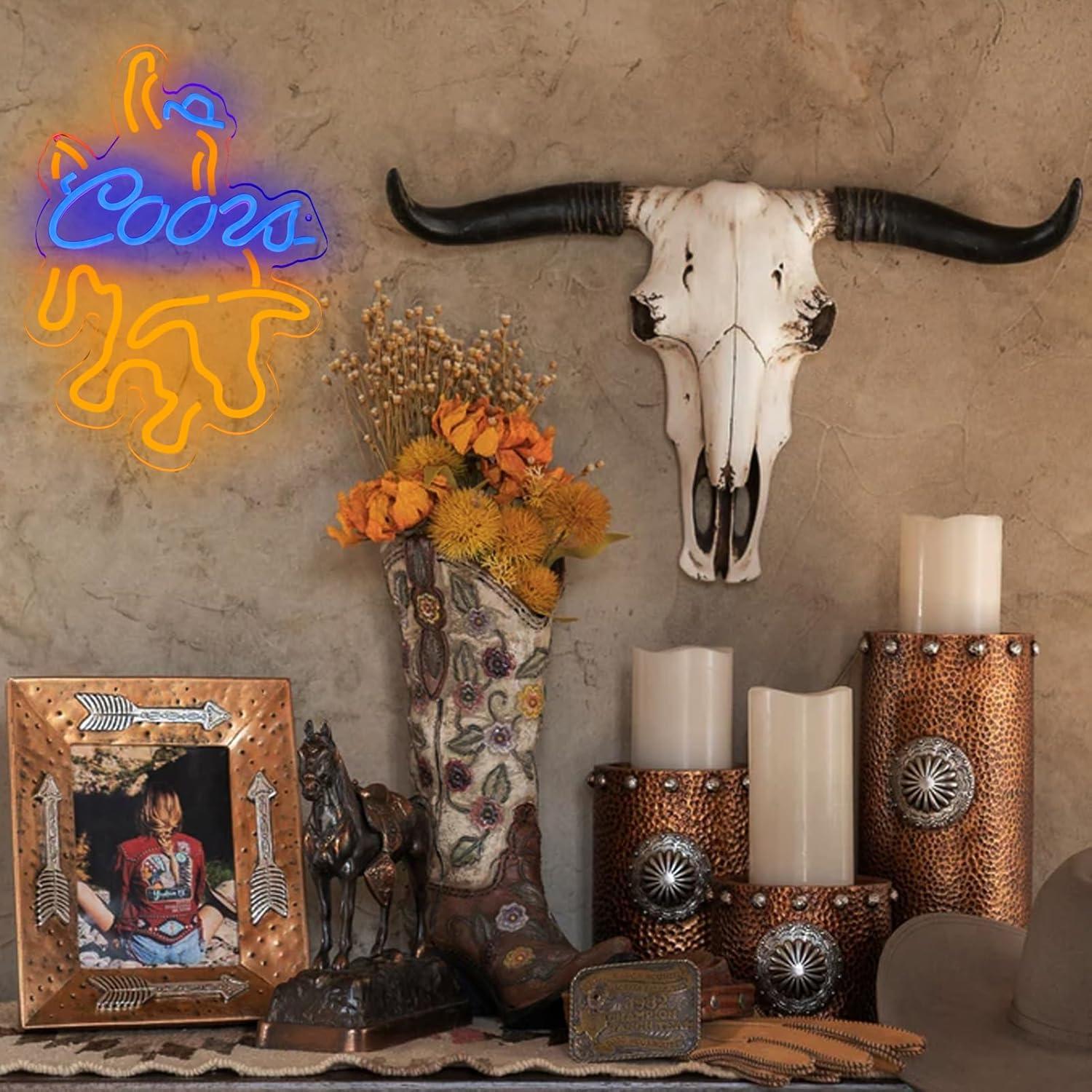 Cartel de Neón Coors Pinlangdou 27.9x38.1cm Decoración