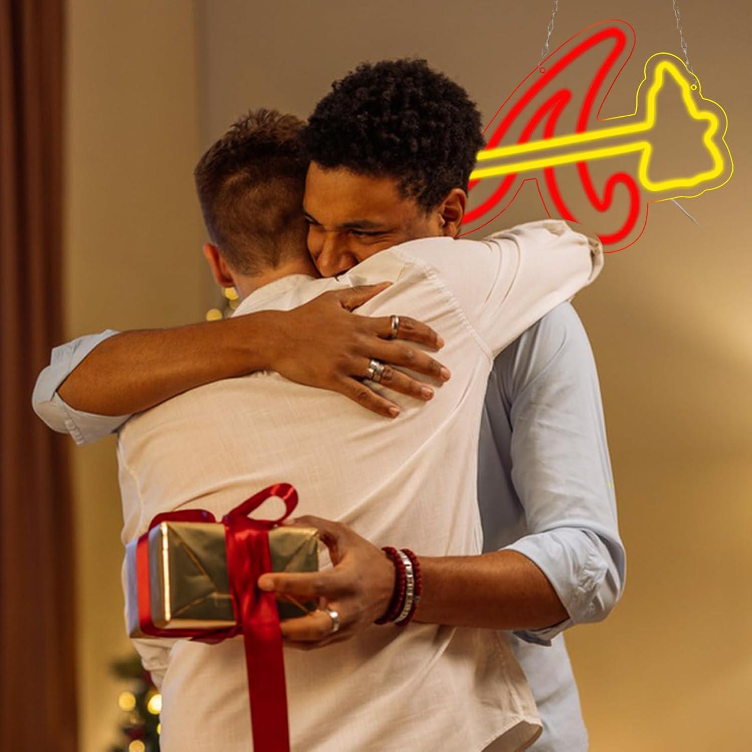 Letrero de neón Balanar Braves 40.9x29 cm para decoración