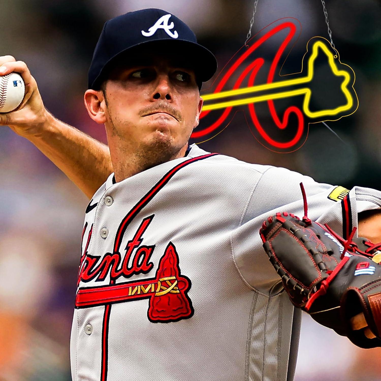 Letrero de neón Balanar Braves 40.9x29 cm para decoración