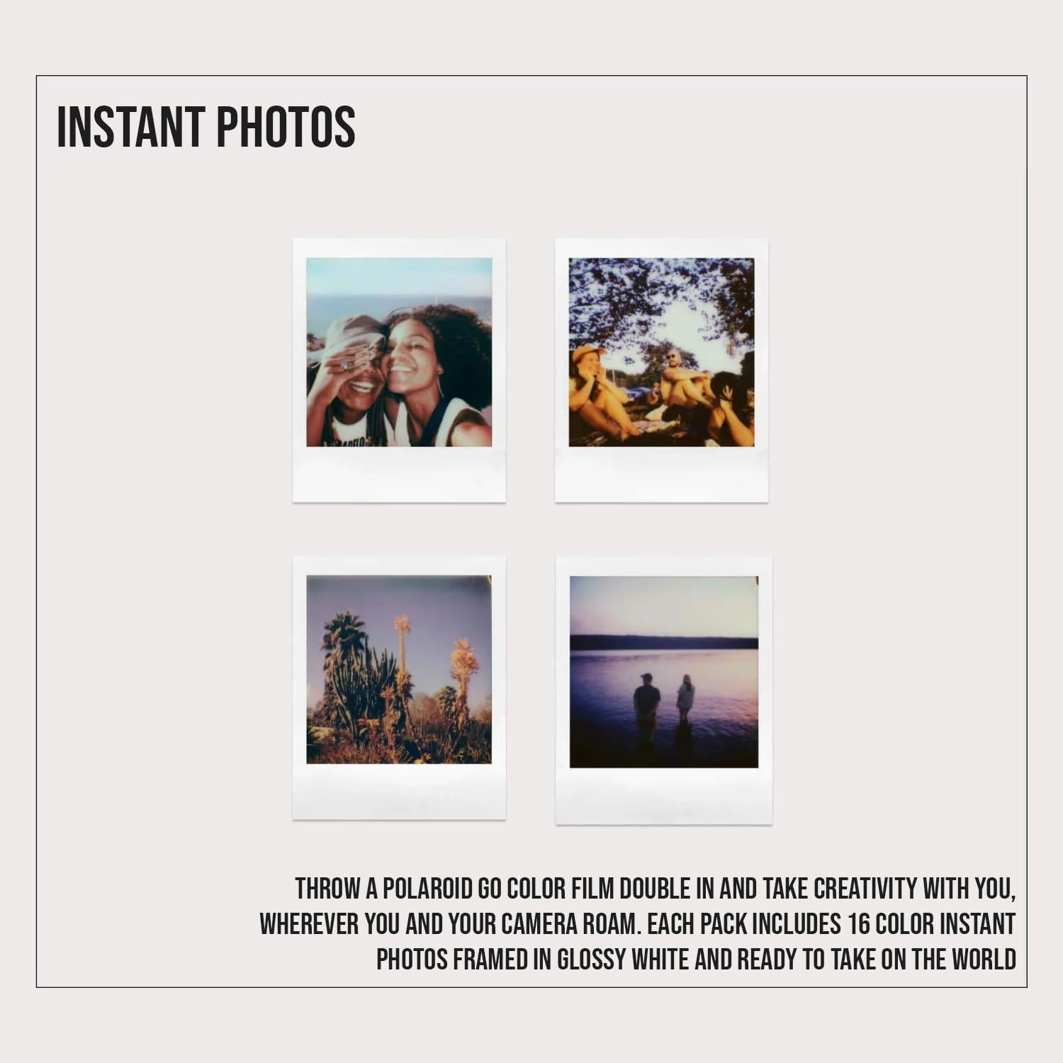 Paquete Doble Película a Color Polaroid GO + Kit Instax Fujifilm