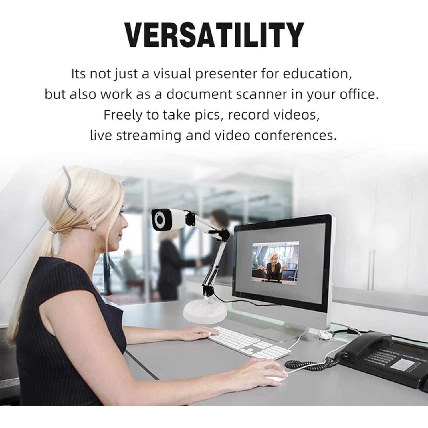 Cámara de Documentos USB ZSEEWCAM 8MP con Luz LED