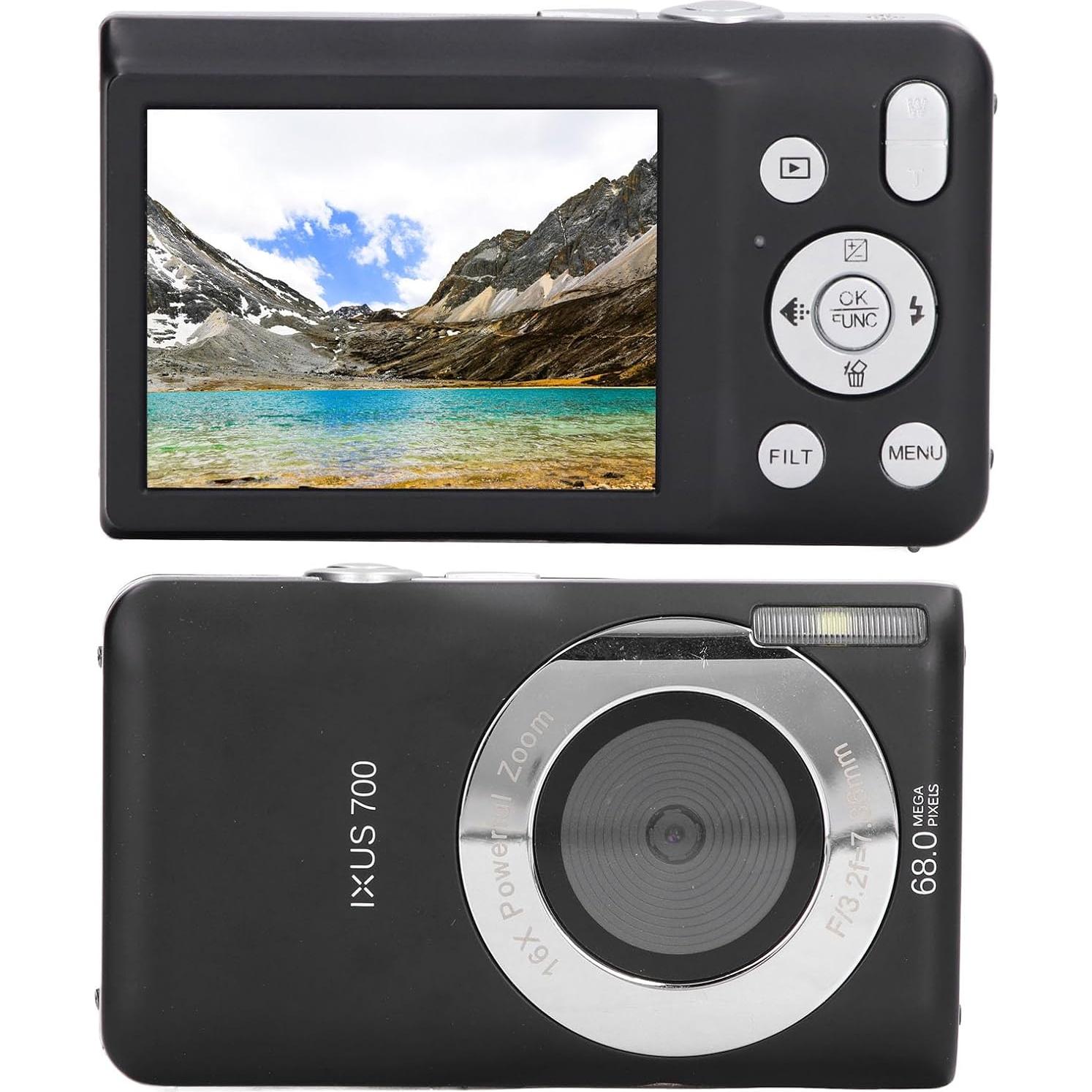 Cámara Digital 8K Dpofirs 68MP Pantalla 2.7" Zoom 16X