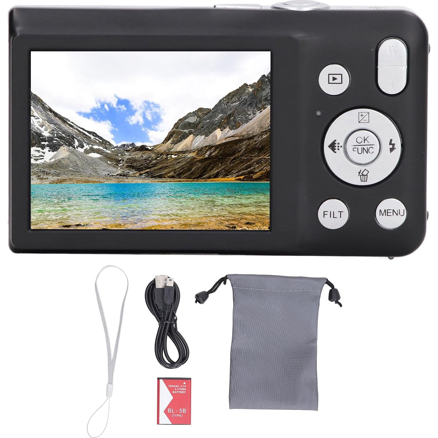 Cámara Digital 8K Dpofirs 68MP Pantalla 2.7" Zoom 16X