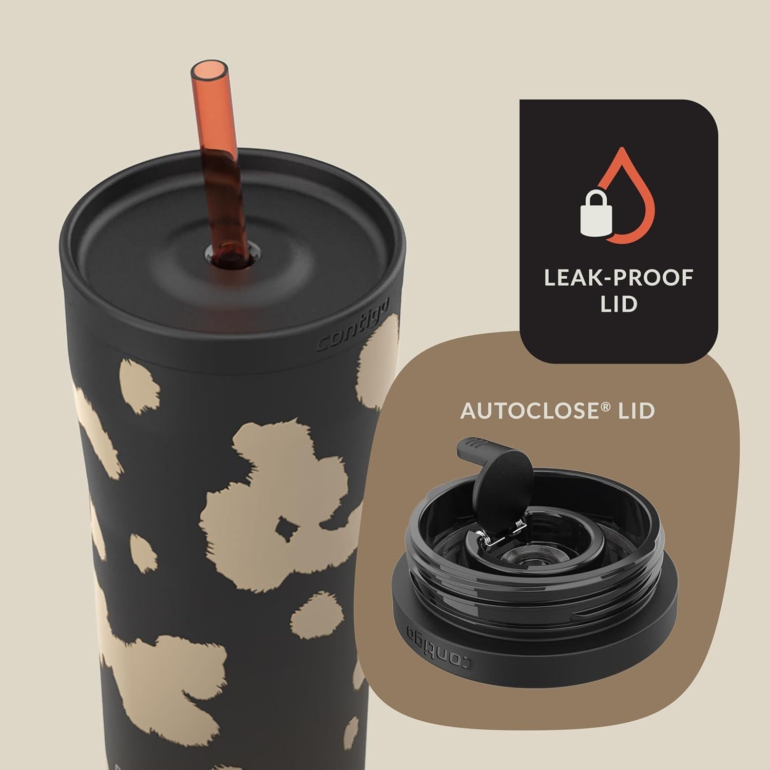 Vaso de Acero Inoxidable Contigo Ally Love 24oz Regaliz