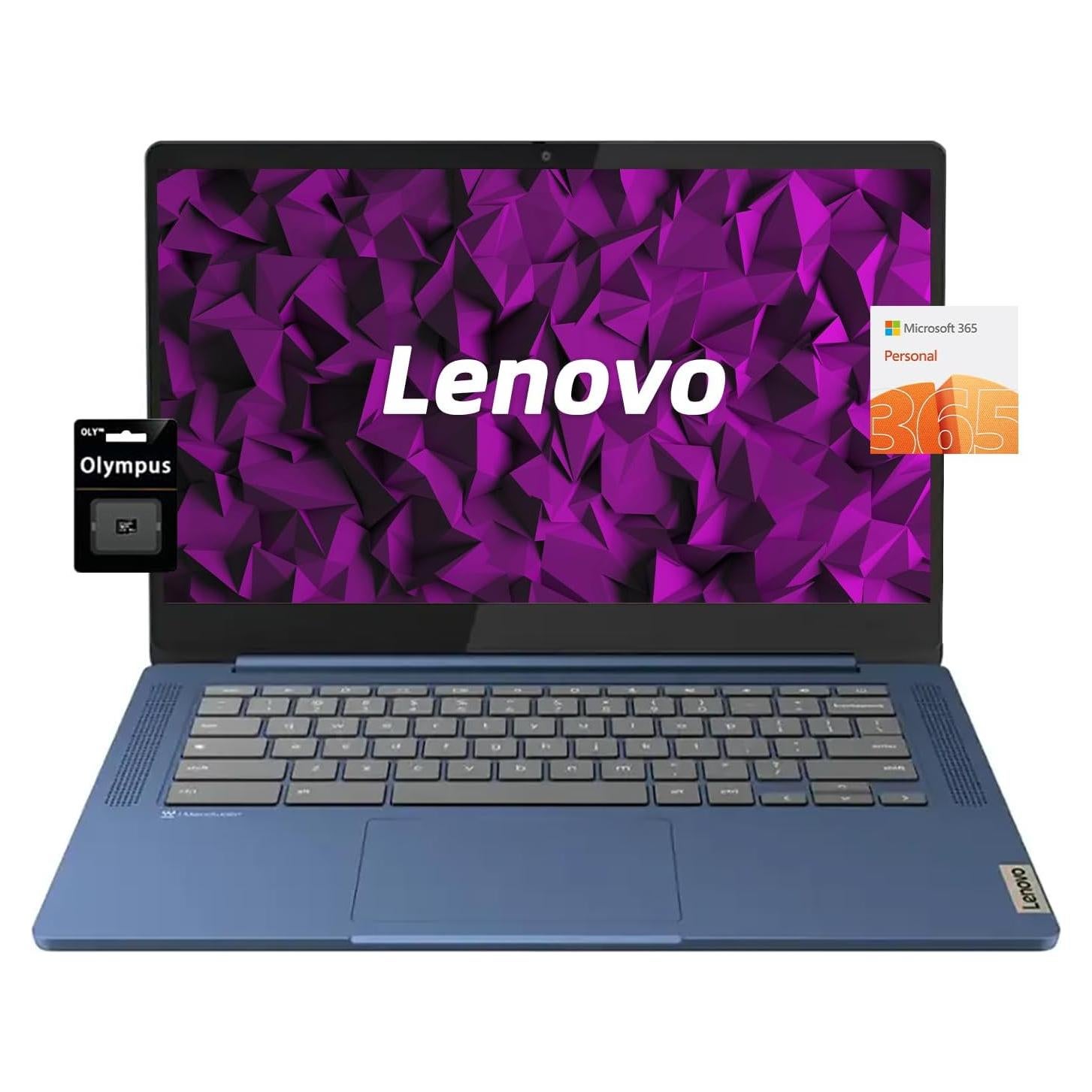 Laptop Lenovo Chromebook 14" FHD, 8 Núcleos MediaTek, 4GB RAM, 192GB SSD, Azul