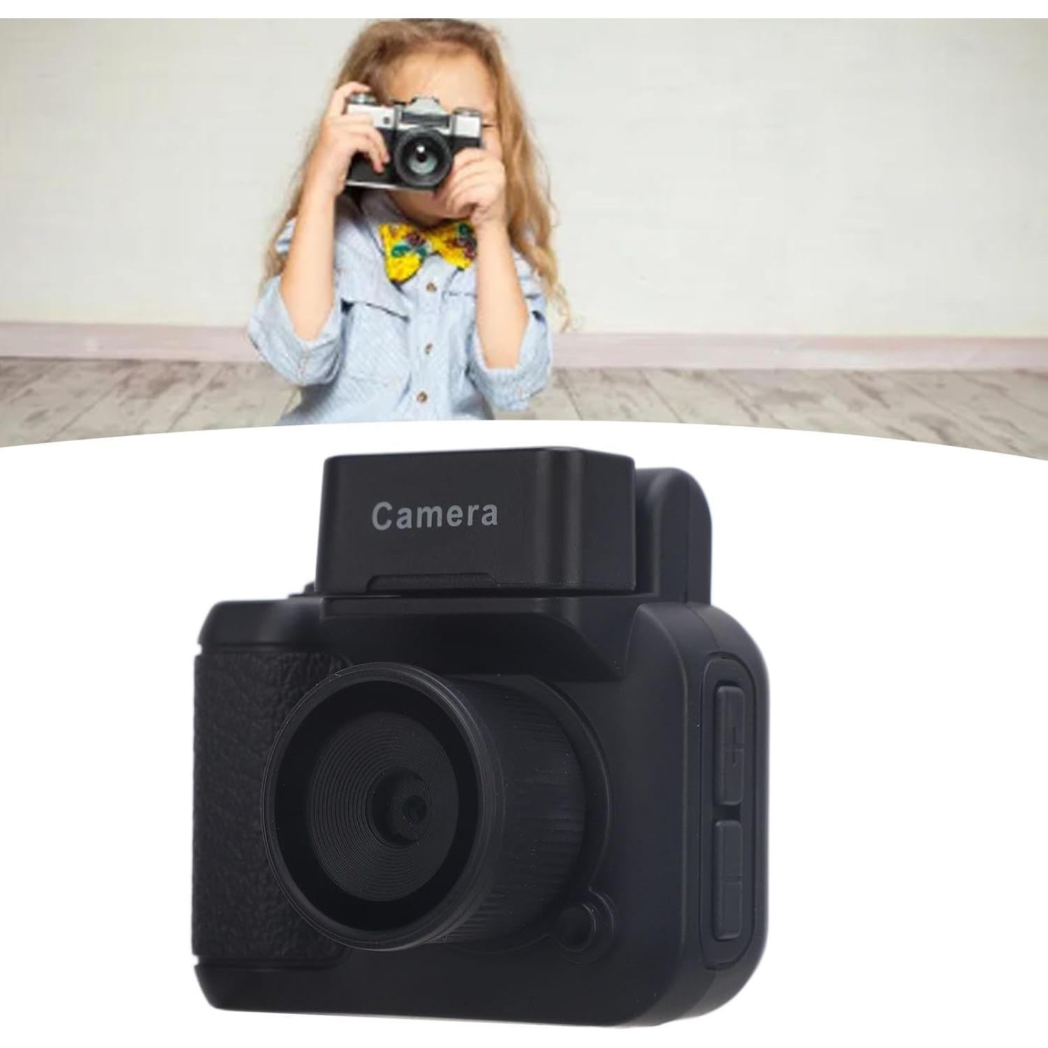 1080P Digital Camera, Compact Small Vintage Camera with 480mAh External Battery, Flashlight, Vlogging Camera for Beginner