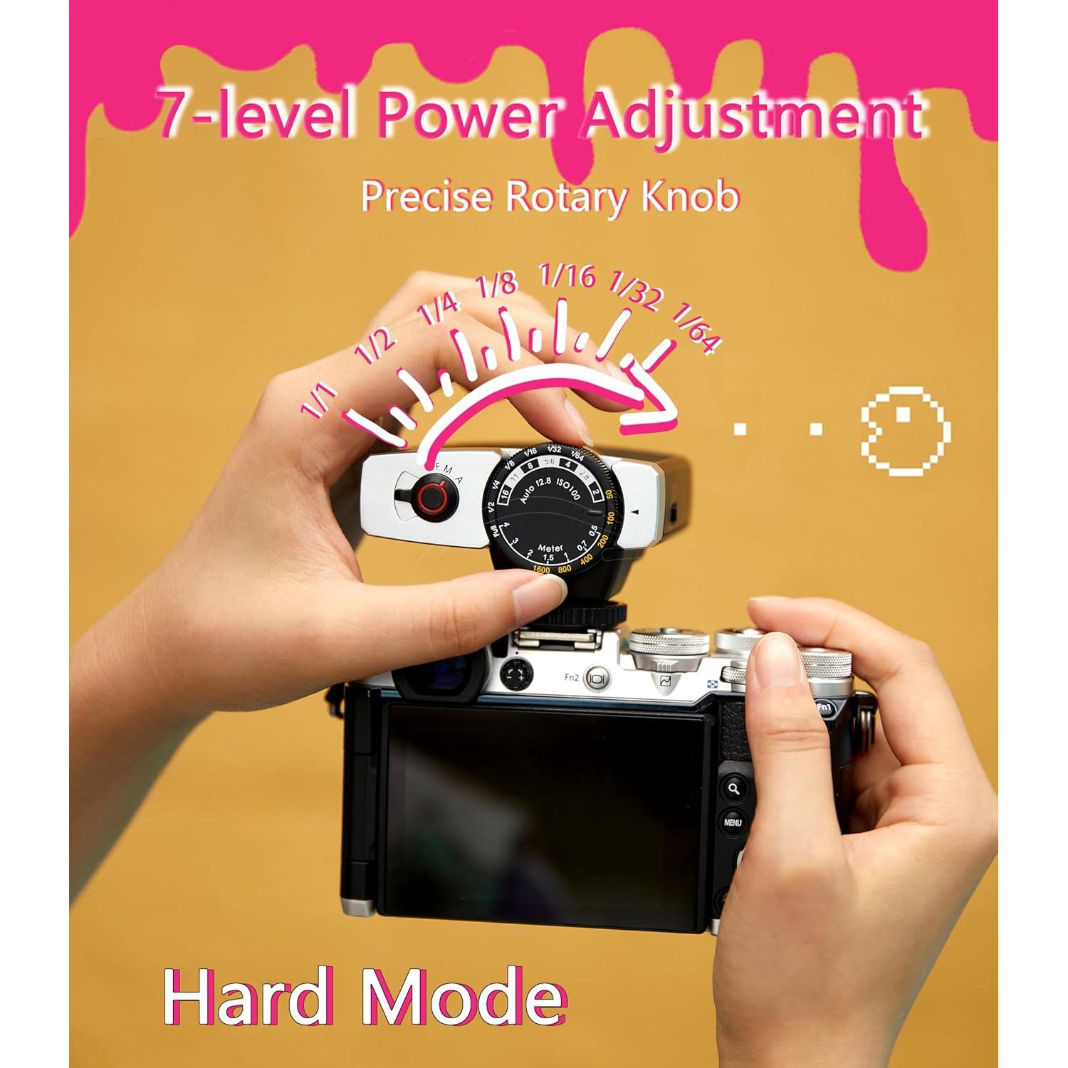 Flash Retro Godox Lux Junior GN12 6000K para Cámaras DSLR