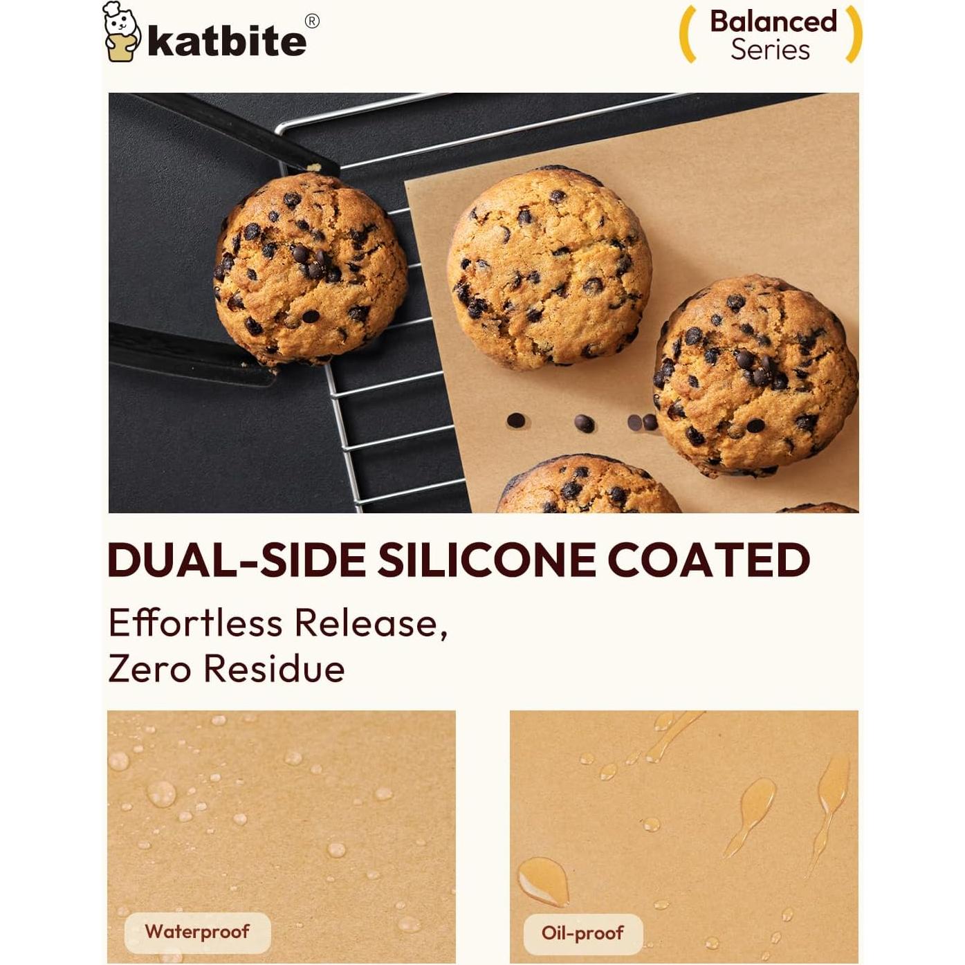 Papel Pergamino Katbite 200 Hojas 20x20 cm Antiadherente