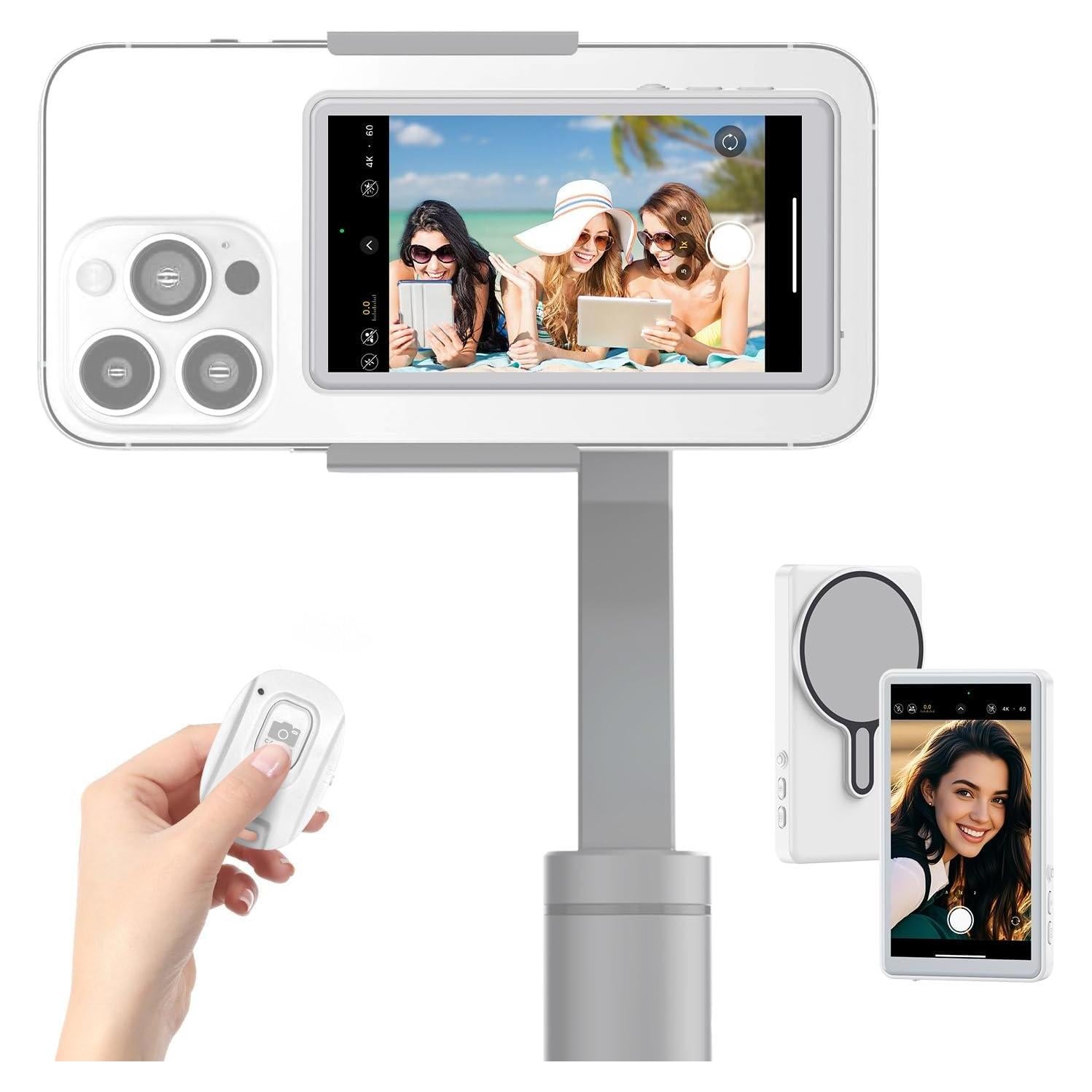 Monitor de Vlog Selfie Magnético NELLO 10.2cm 4K 60fps