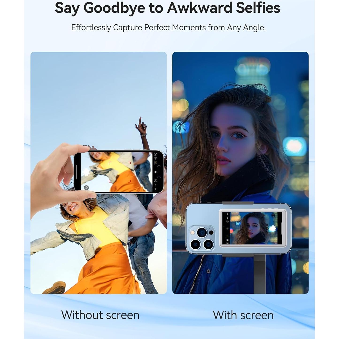 Monitor de Vlog Selfie Magnético NELLO 10.2cm 4K 60fps
