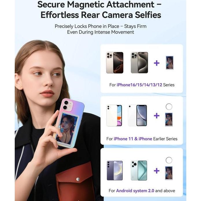 Monitor de Vlog Selfie Magnético NELLO 10.2cm 4K 60fps