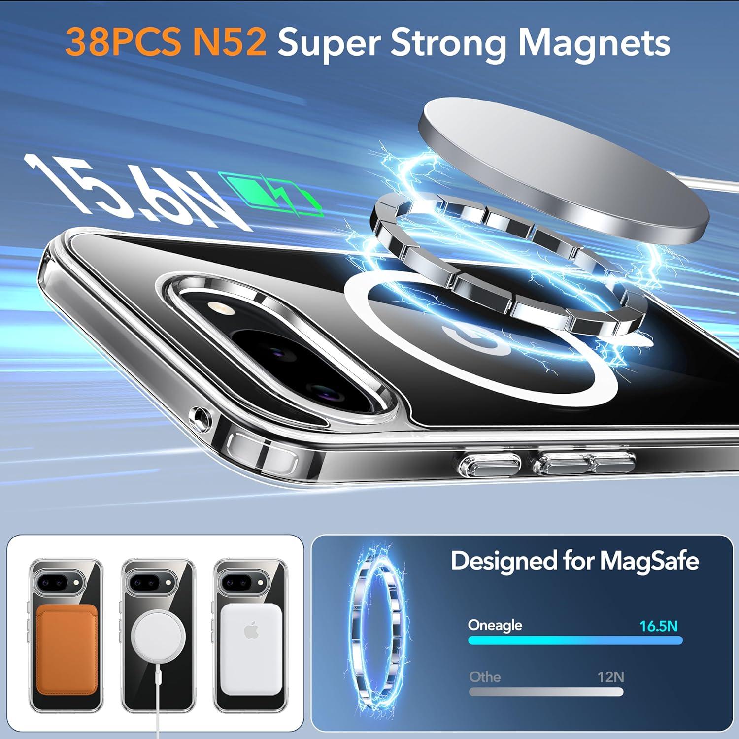 Funda Magnética Transparente Oneagle para Google Pixel 9a