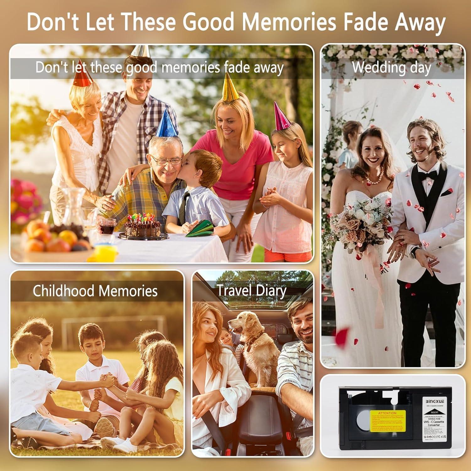 Adaptador VHS-C a VHS Ruihua 2025, conversor 12mm fácil uso