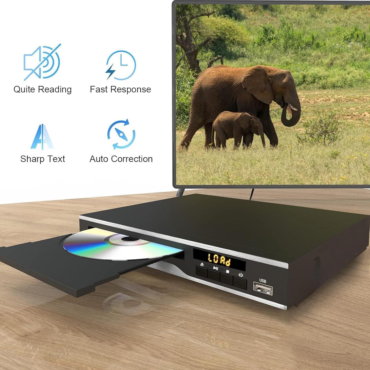 Reproductor de DVD MAITE DVP-999 Compacto USB RCA 720P