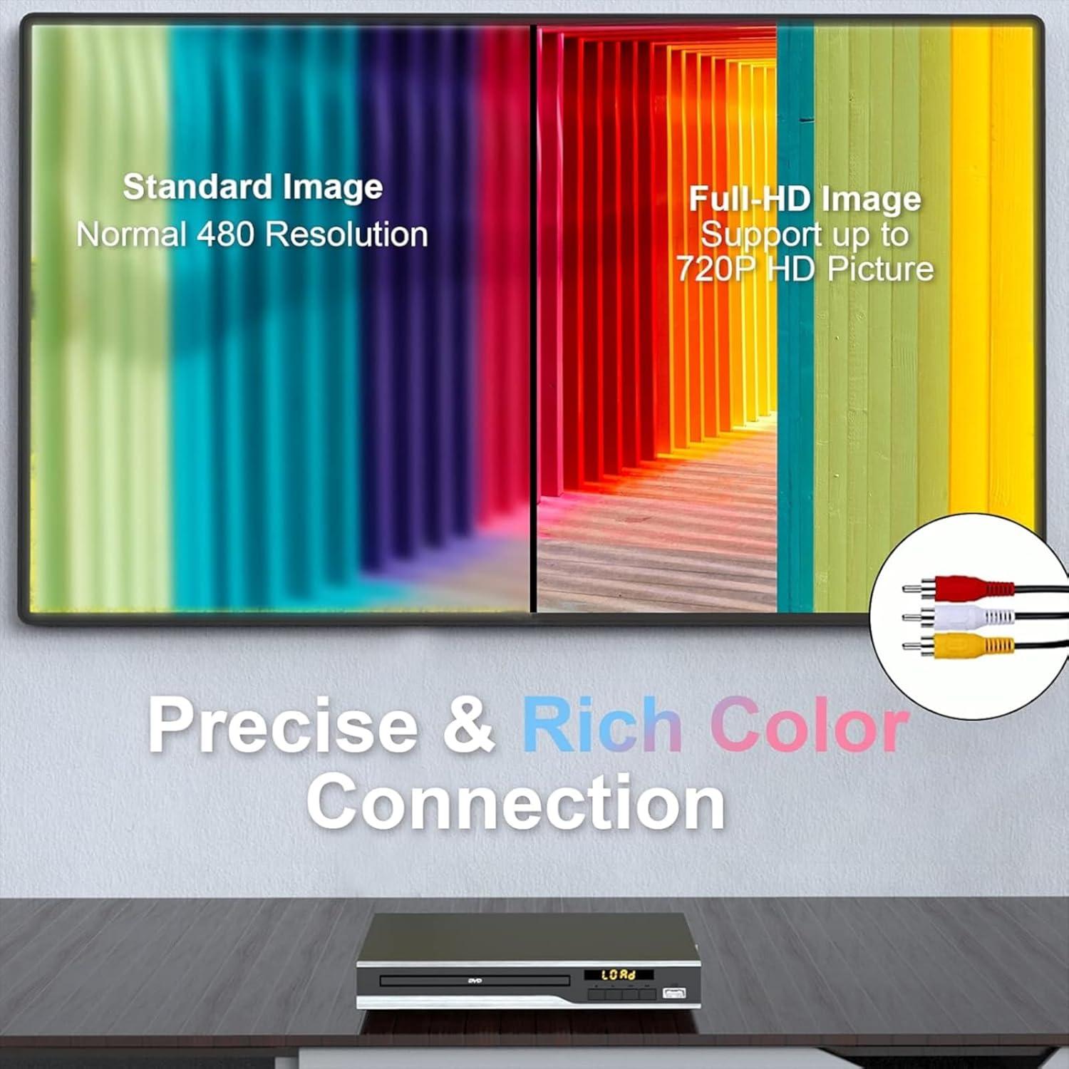 Reproductor de DVD MAITE DVP-999 Compacto USB RCA 720P