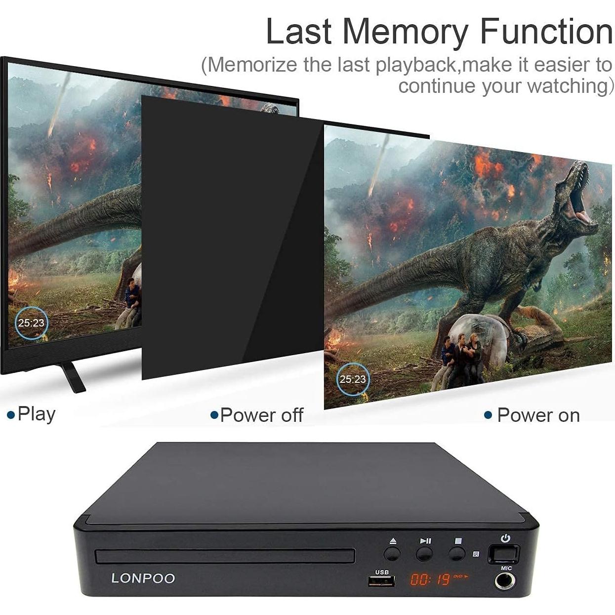 Reproductor de DVD HD ESENDA LP-099 Multi Región HDMI USB