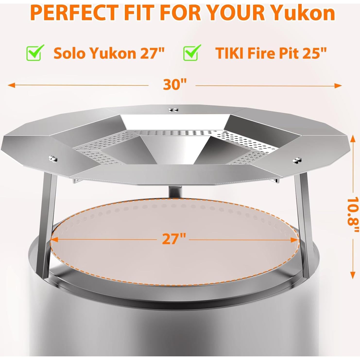 Deflector de Calor Uniflasy para Solo Stove Yukon 1.0 y 2.0