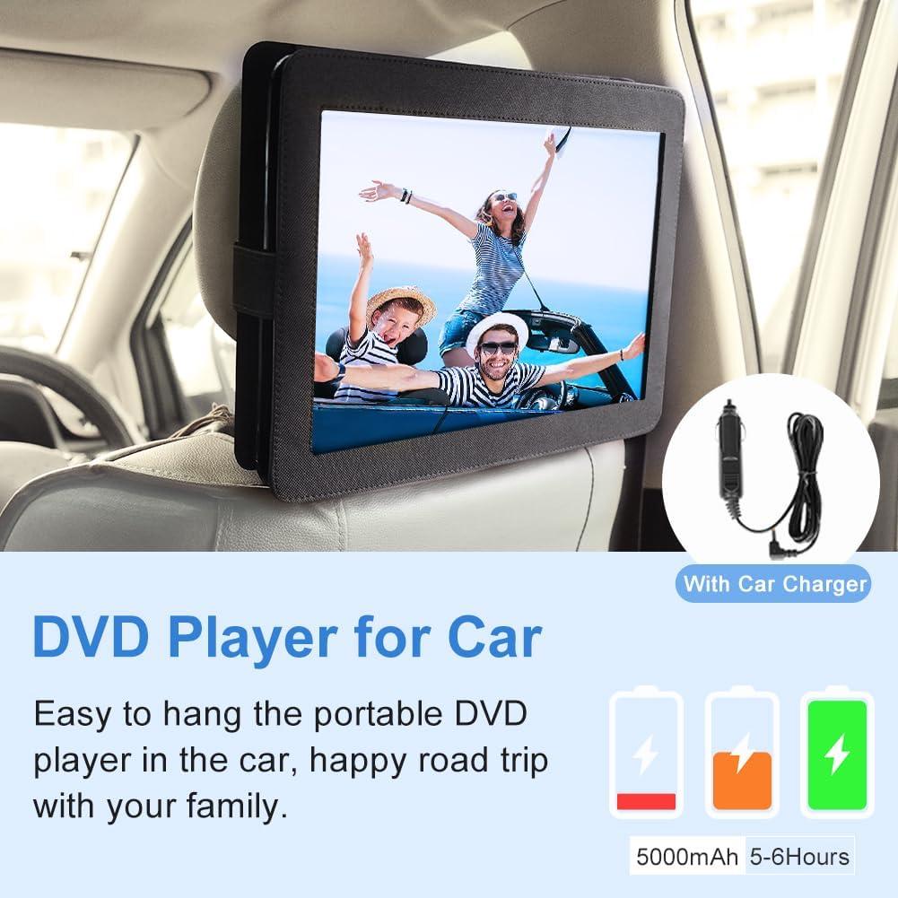 Reproductor DVD Portátil HOPYOP 14.1" HD Batería 6h USB