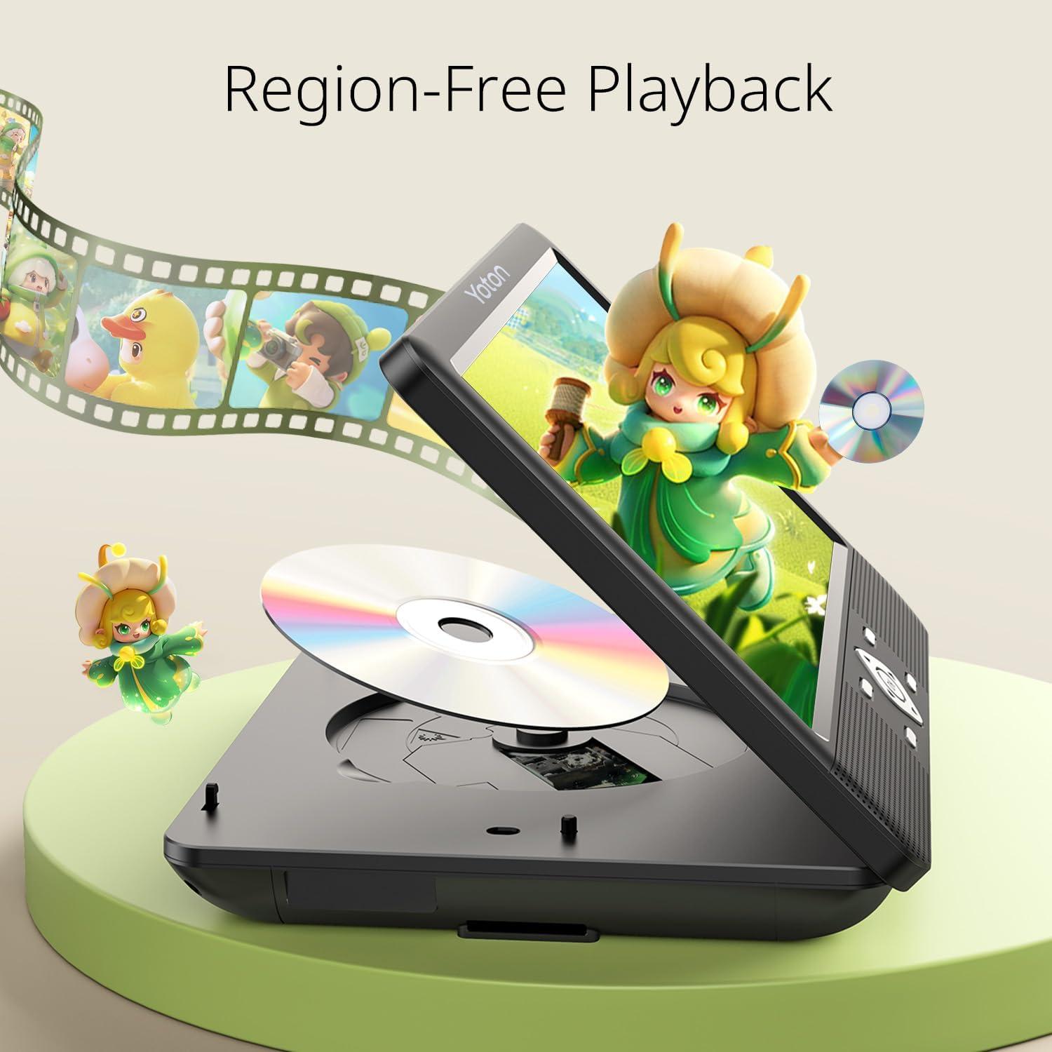 Reproductores de DVD Portátiles YOTON 10.5" Duales para Auto