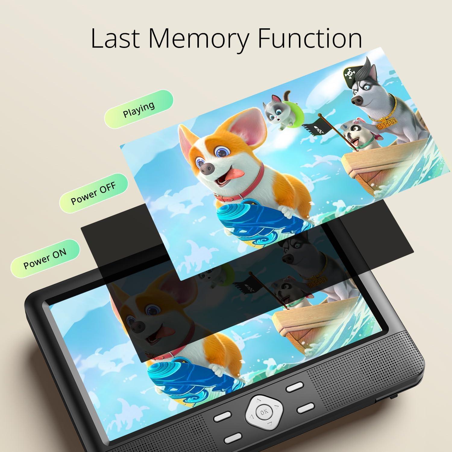 Reproductores de DVD Portátiles YOTON 10.5" Duales para Auto