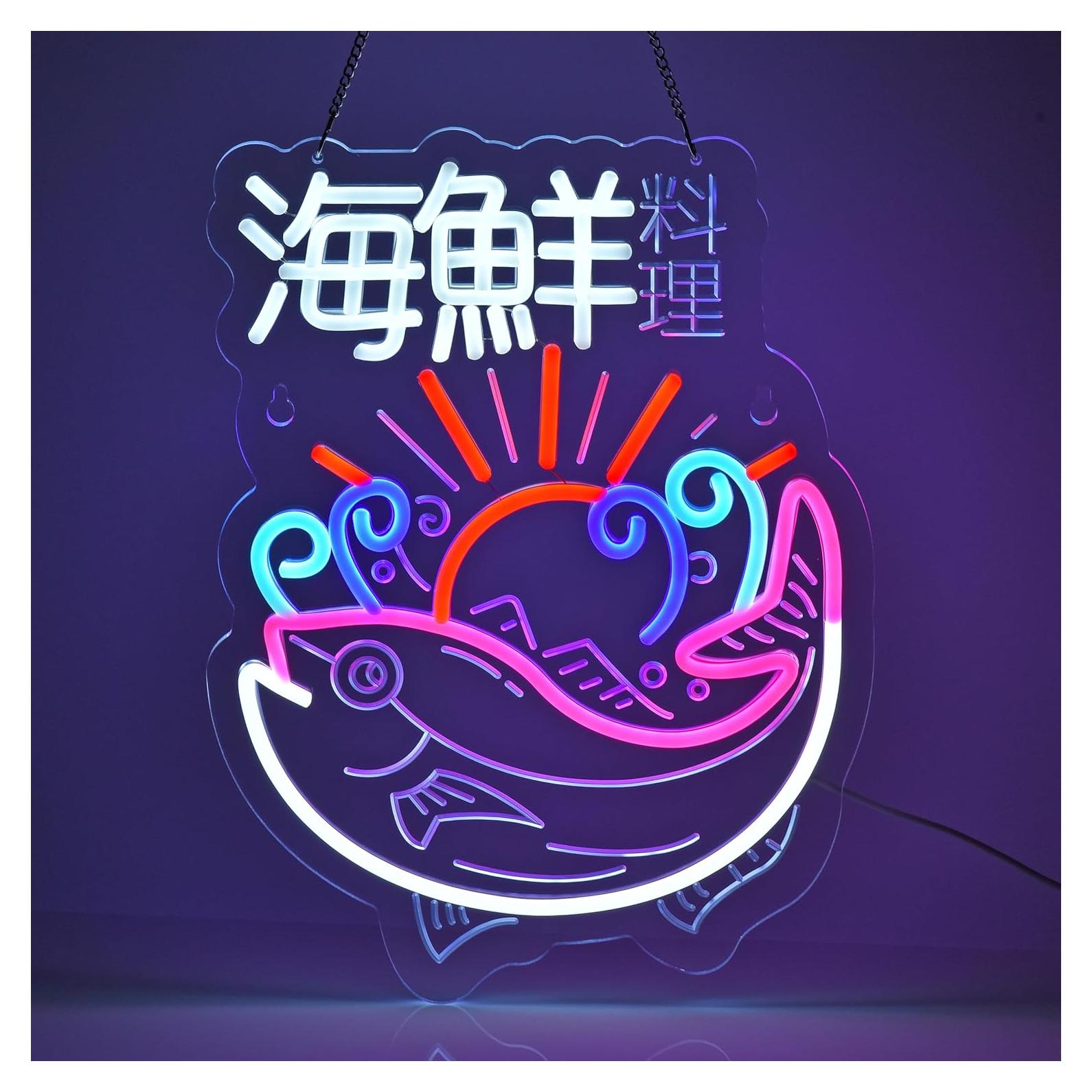 Cartel de Neon Japonés CNBEYOUNG 40.96x29.97 cm USB Regulable