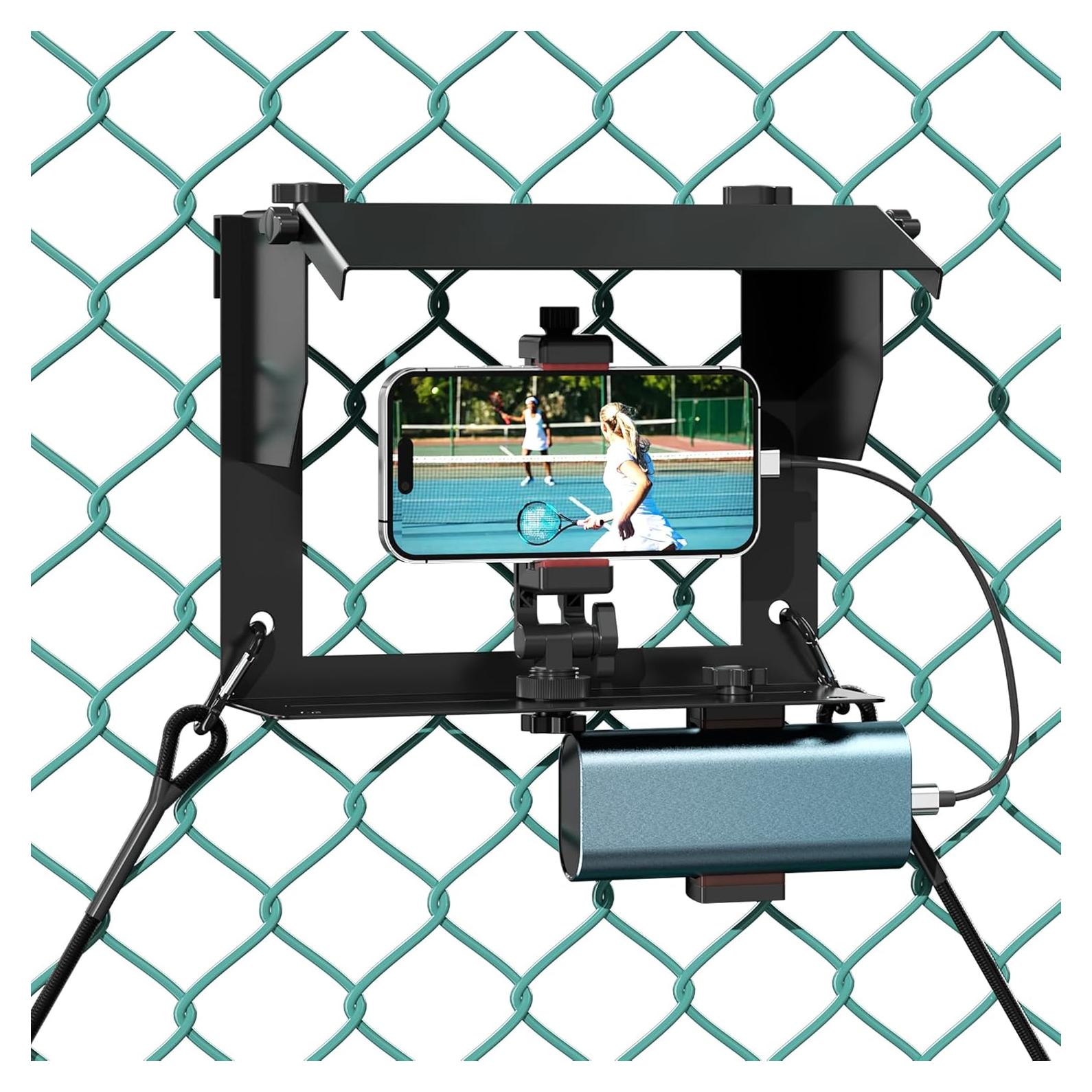 Soporte de Cerca para Teléfono Racokky con Sombra y Banco de Energía